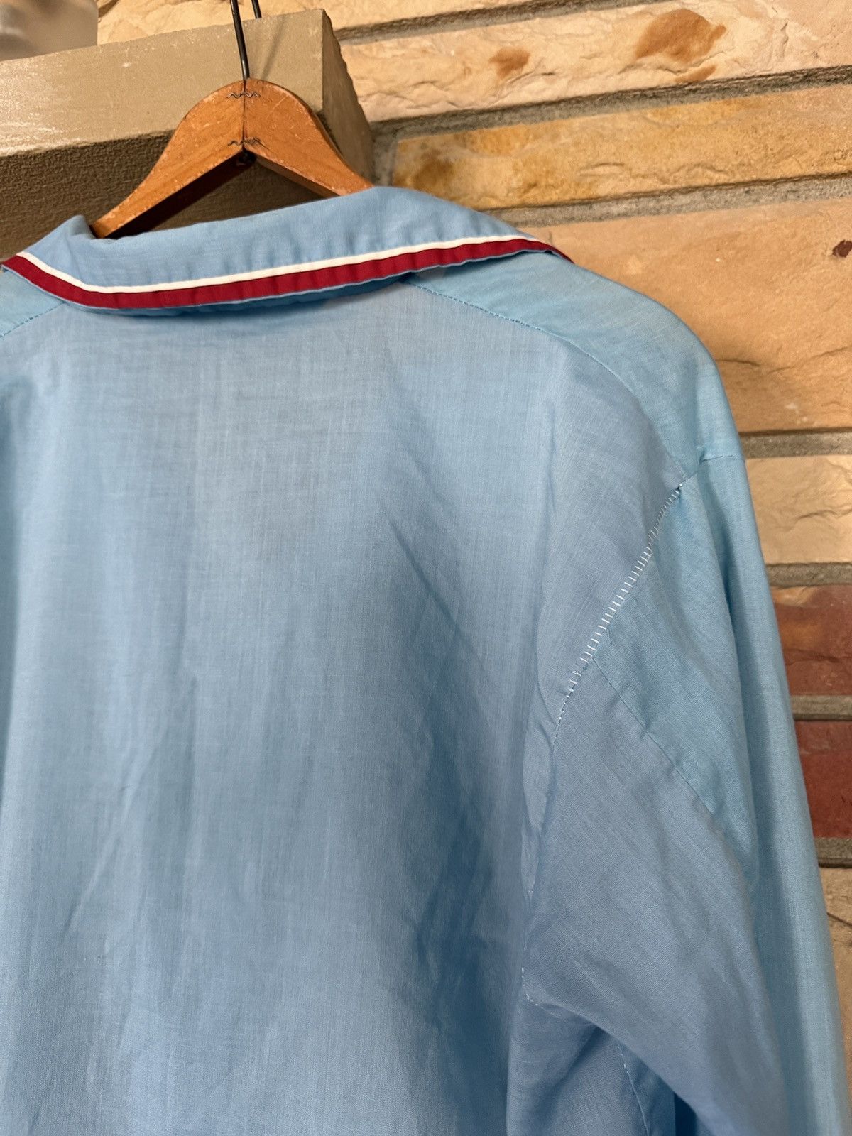 Vintage Vintage 70s Button Up Pajama Shirt Size US L / EU 52-54 / 3 - 7 Thumbnail