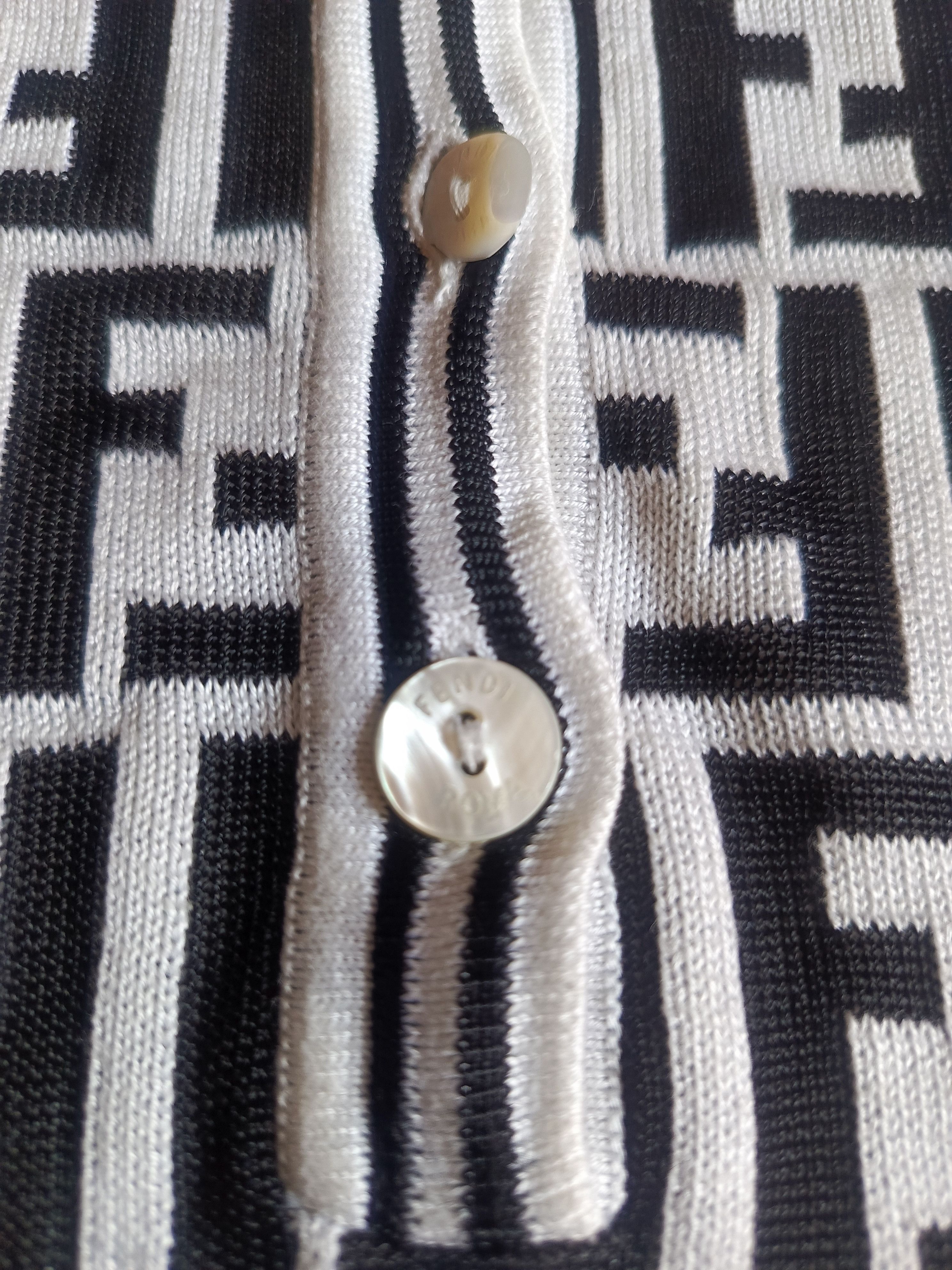 Fendi FENDI Vintage Zucca Monogram Knit Size S / US 4 / IT 40 - 7 Thumbnail