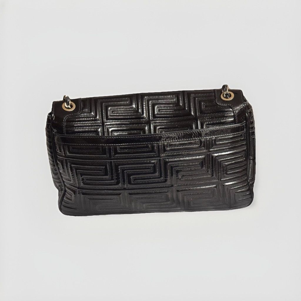 Versace Gianni Versace Couture Quilted Patent Leather Shoulder Bag Size ONE SIZE - 7 Thumbnail