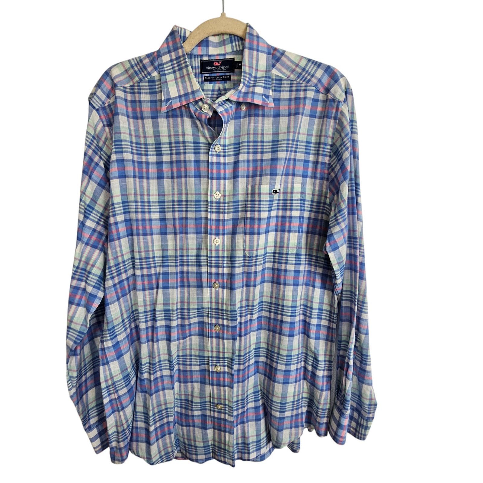 Vineyard Vines Vineyard Vines Mens Slim Fit Tucker Shirt Sz M Plaid Preppy Size US M / EU 48-50 / 2 - 1 Thumbnail