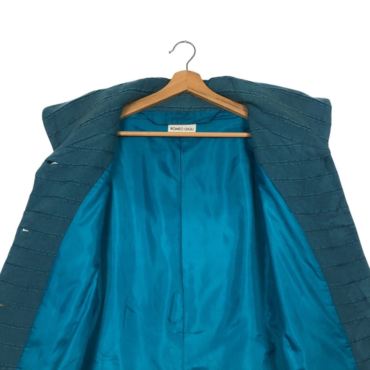 Romeo Gigli 🔥VINTAGE PLEATED JACKET BUTTON ROMEO GIGLI DOUBLE COLLAR Size US M / EU 48-50 / 2 - 15 Thumbnail