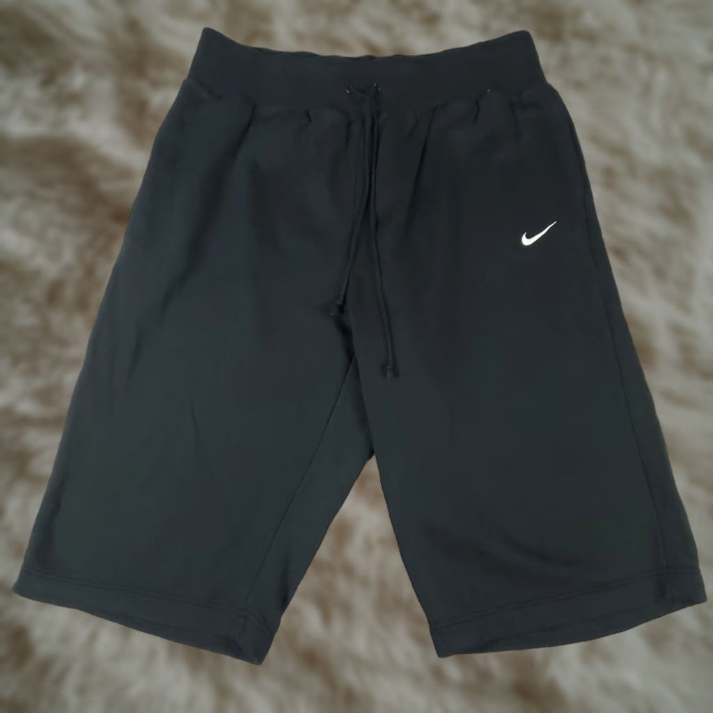 Nike Nike Shorts Women 3X Black High Waist Sweat Drawstring Active Wear Casual Plus Size Size 40" / US 18 - 1 Thumbnail