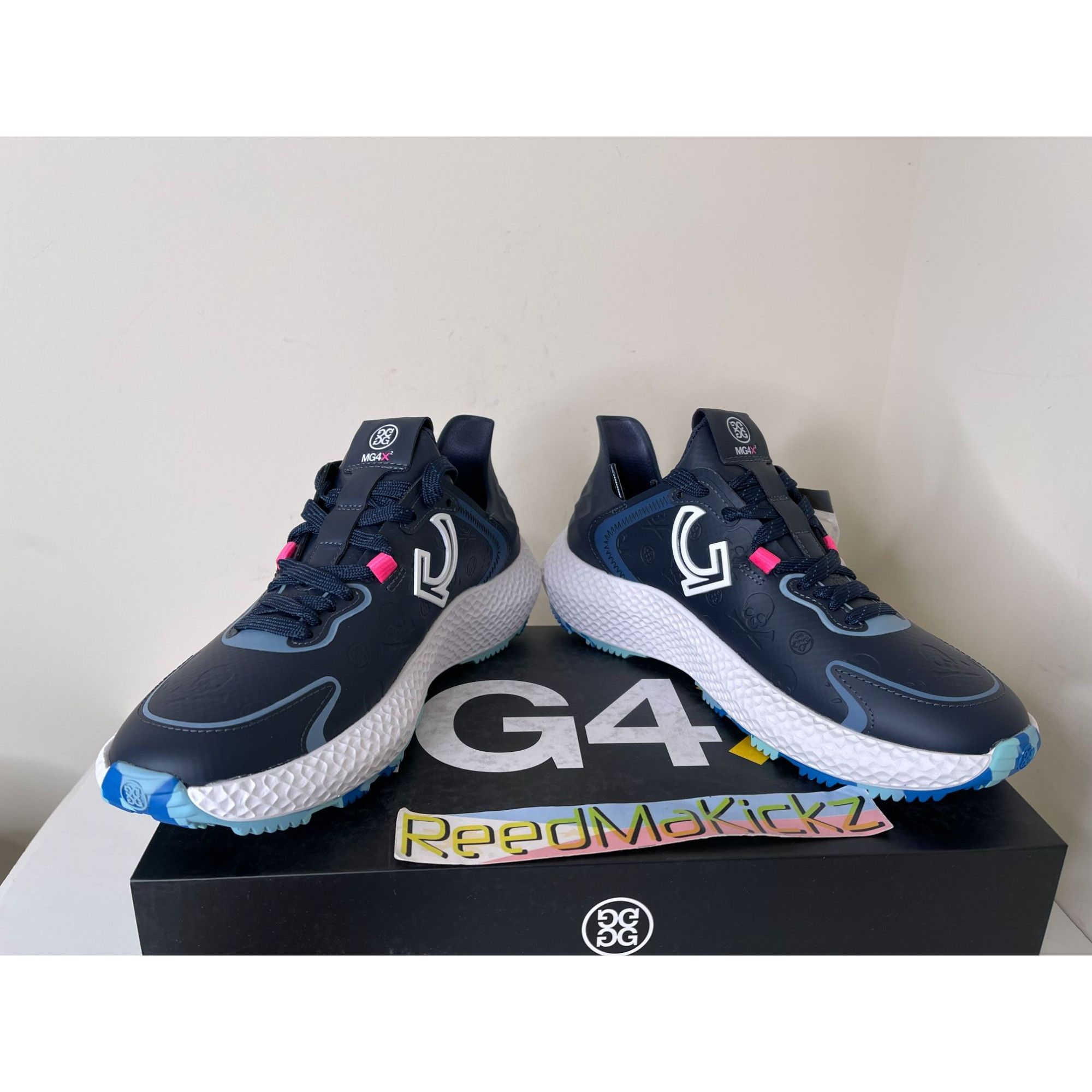 G/FORE G/FORE MG4X2 Debossed Cross Trainer Navy Golf Shoe Womens 7u Size US 7 / IT 37 - 4 Thumbnail