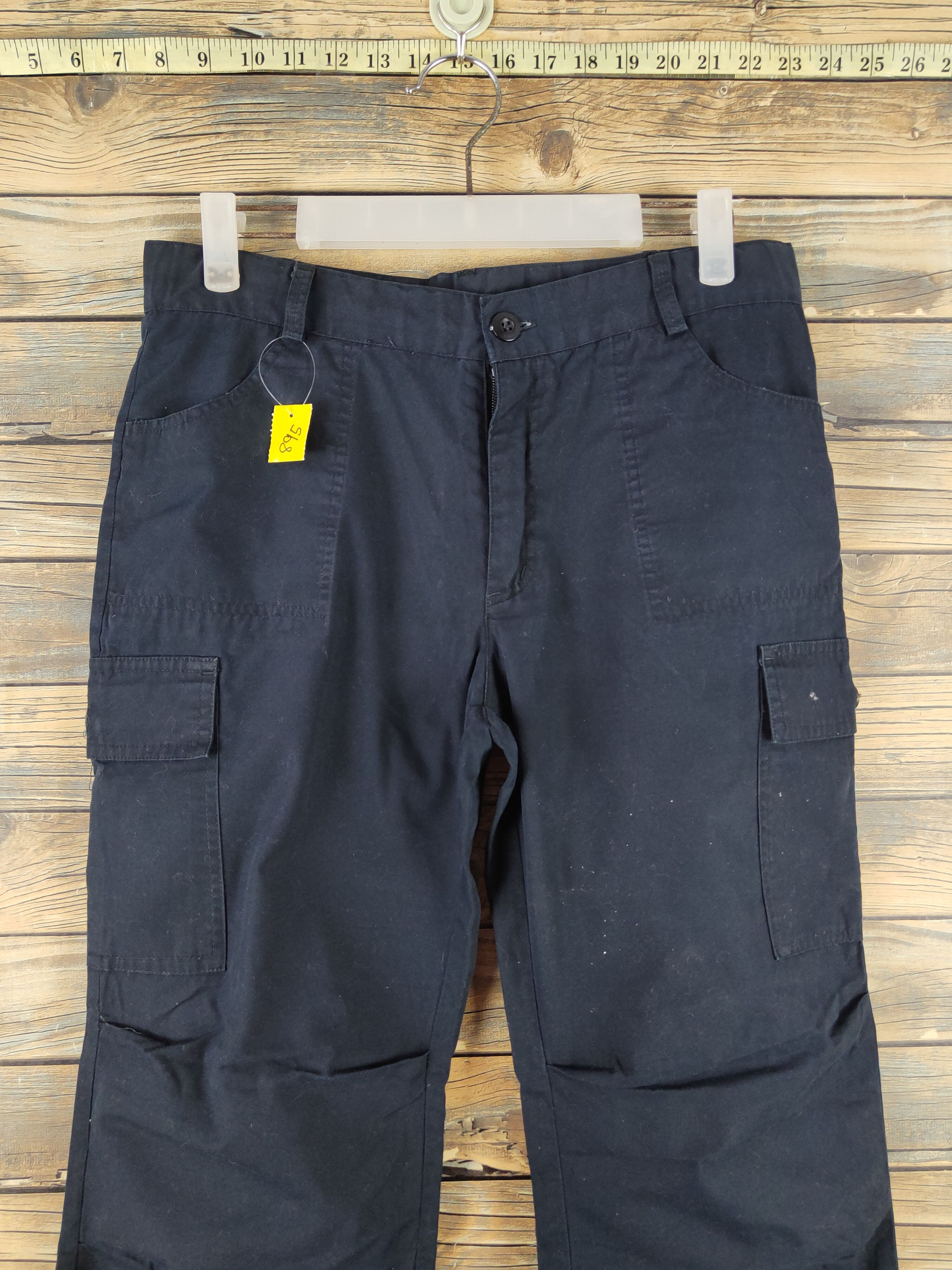 Other DL Cinema Black Multipocket Tactical Cargo Pants #895 Size 30" / US 8 / IT 44 - 2 Thumbnail