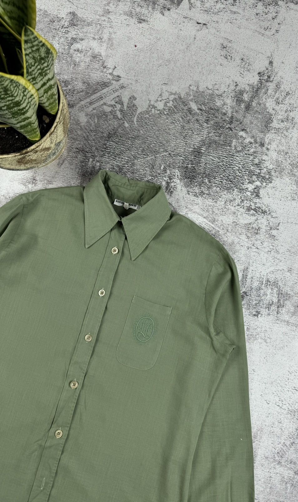 Louis Feraud 80S Louis Feraud Made in France Paris Longsleeve Shirt Tee Size L / US 10 / IT 46 - 5 Thumbnail