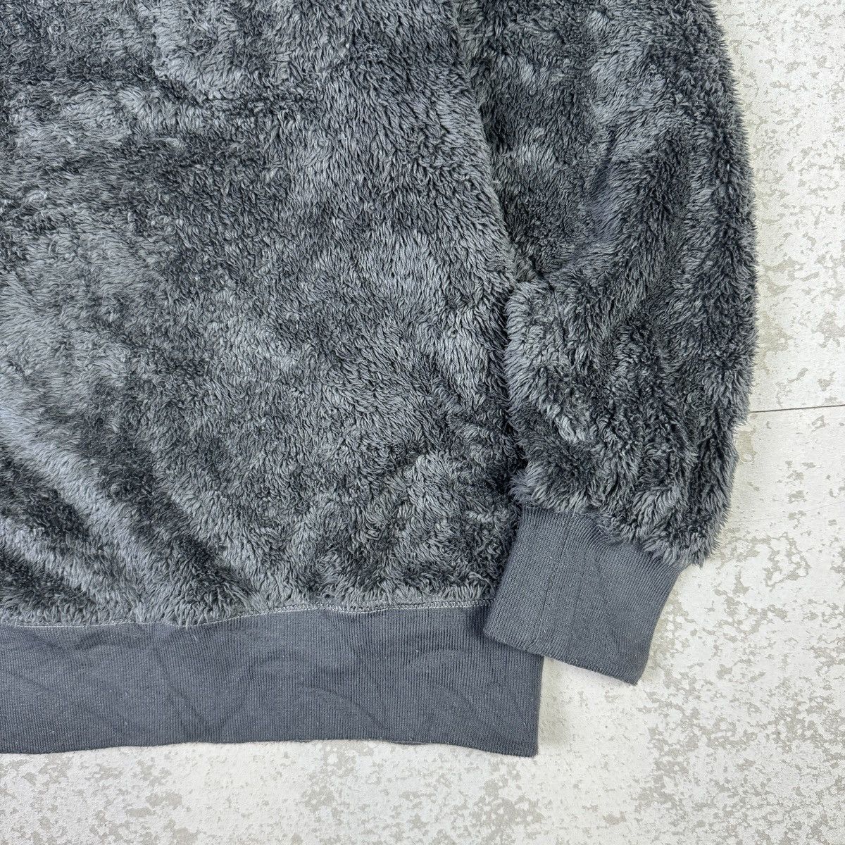 Champion × Japanese Brand Champion Grey Matted Fleece Jumper Sweater Size US S / EU 44-46 / 1 - 4 Thumbnail