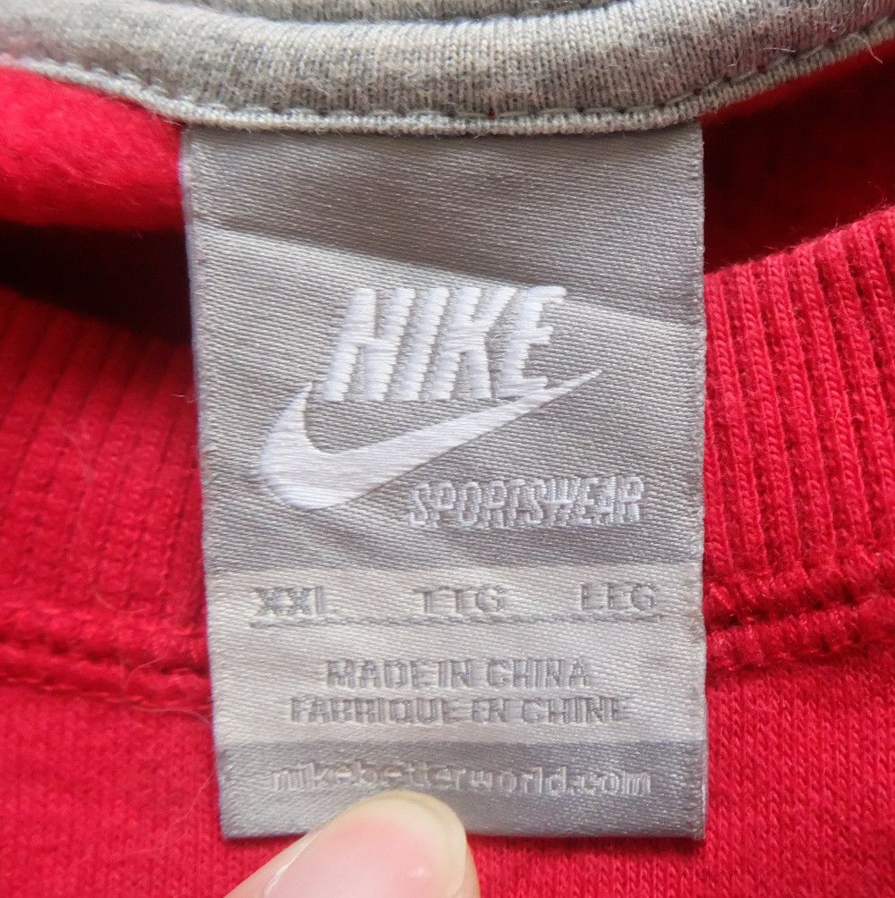 Nike Nike Vintage Sweater Red Embroidered Logo Size US XXL / EU 58 / 5 - 4 Thumbnail