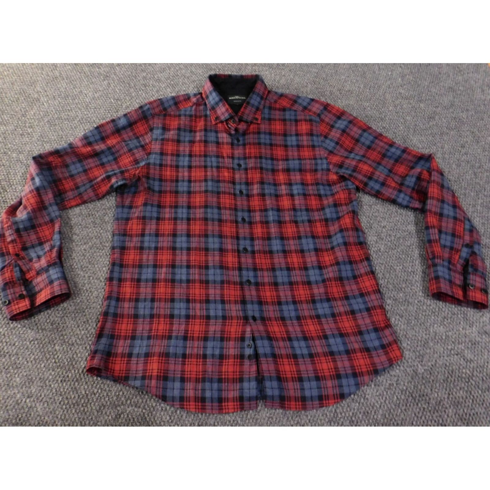 Rodd & Gunn Rodd & Gunn Shirt L Red Plaid Button-Up Long Sleeve Knit Cotton Regular Mens Modern Sports Western Size US L / EU 52-54 / 3 - 2 Thumbnail