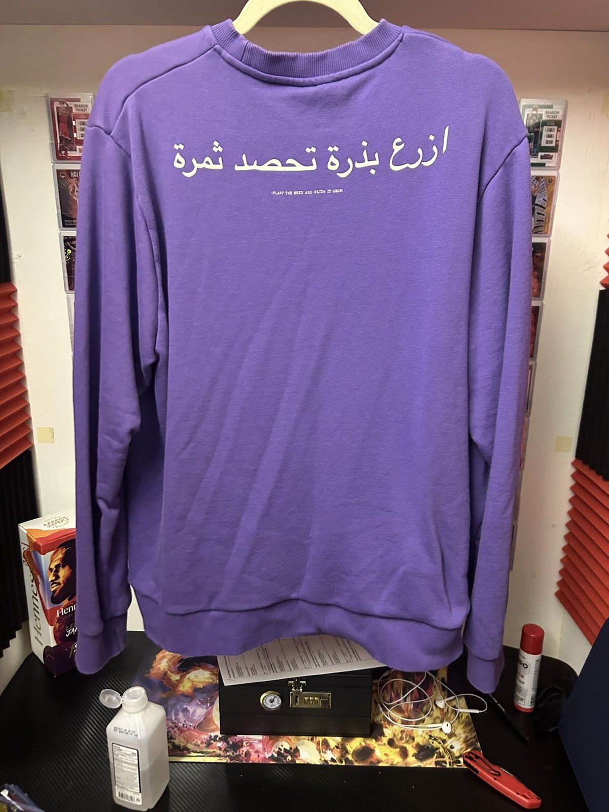 Pro Era Pro Era Joey Badass Growth Purple Crewneck Sweatshirt Size US XL / EU 56 / 4 - 2 Thumbnail