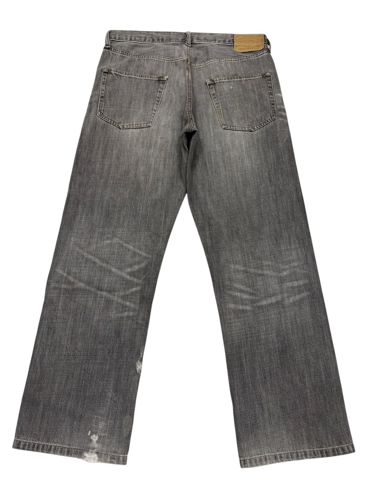 Hysteric Glamour Vintage Villand Faded Black Japanese Style Distressed Denim Size US 33 - 2 Thumbnail