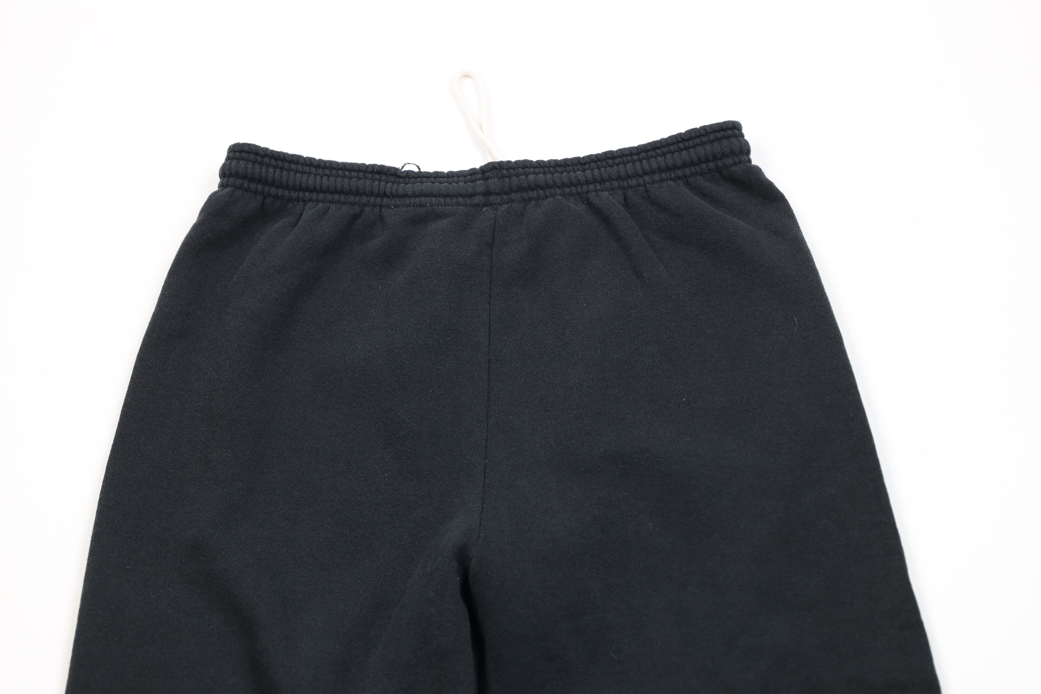 Vintage Vintage 90s Streetwear Cuffed Sweatpants Joggers Black USA Size US 36 / EU 52 - 2 Thumbnail