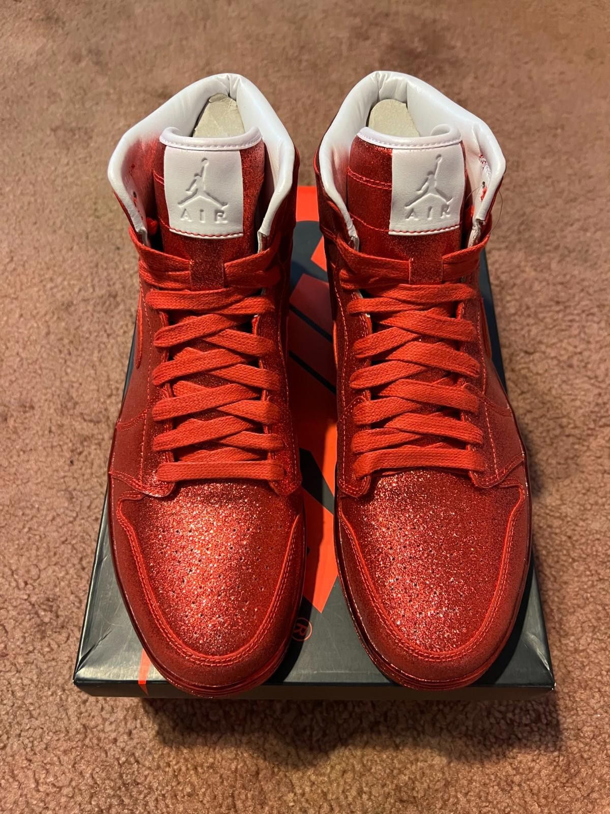 Jordan Brand Nike Air Jordan 1 Retro Legends of Summer Red Glitter Size US 10.5 / EU 43-44 - 2 Thumbnail