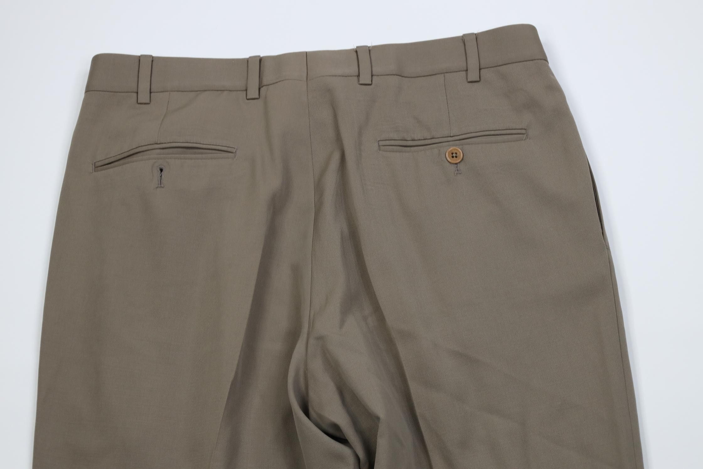 Brooks Brothers Vintage 90s Brooks Brothers Wide Leg Chino Pants Trousers Size US 34 / EU 50 - 10 Thumbnail