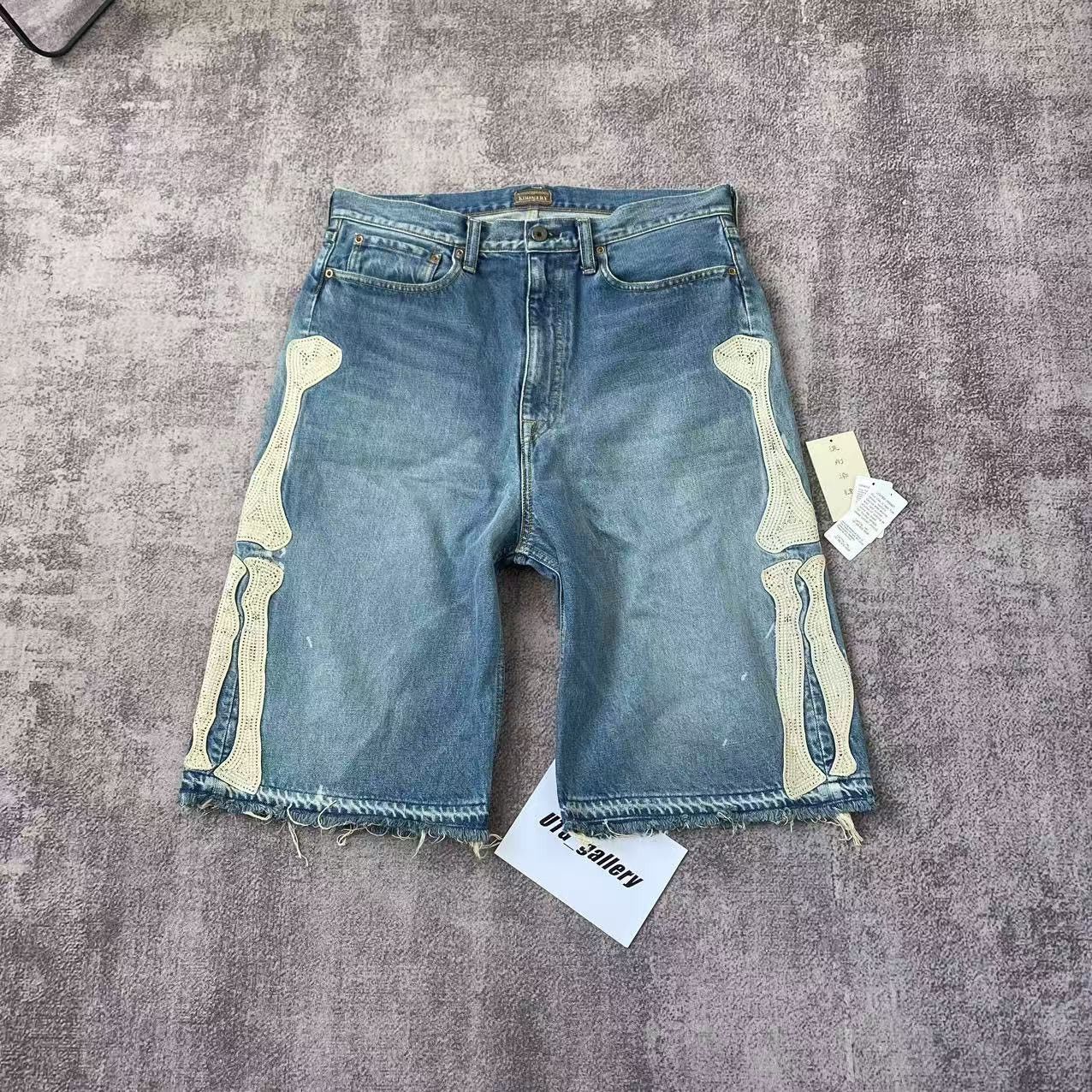 Kapital Kapital Bone Denim Shorts Size US 36 / EU 52 - 1 Thumbnail