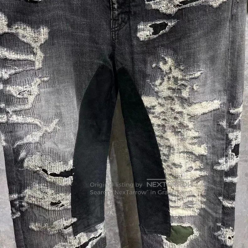 Givenchy Givenchy Boro 2023 Black Gray Jeans . Size US 35 - 3 Thumbnail