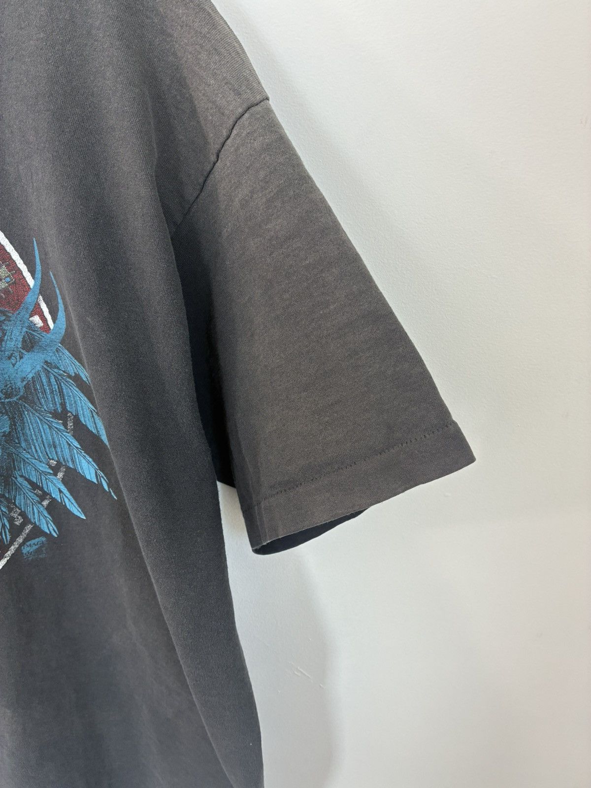 Vintage Sun Faded Native Animal Graphic Single Stitch Thrashed Tee Size US XXL / EU 58 / 5 - 3 Thumbnail