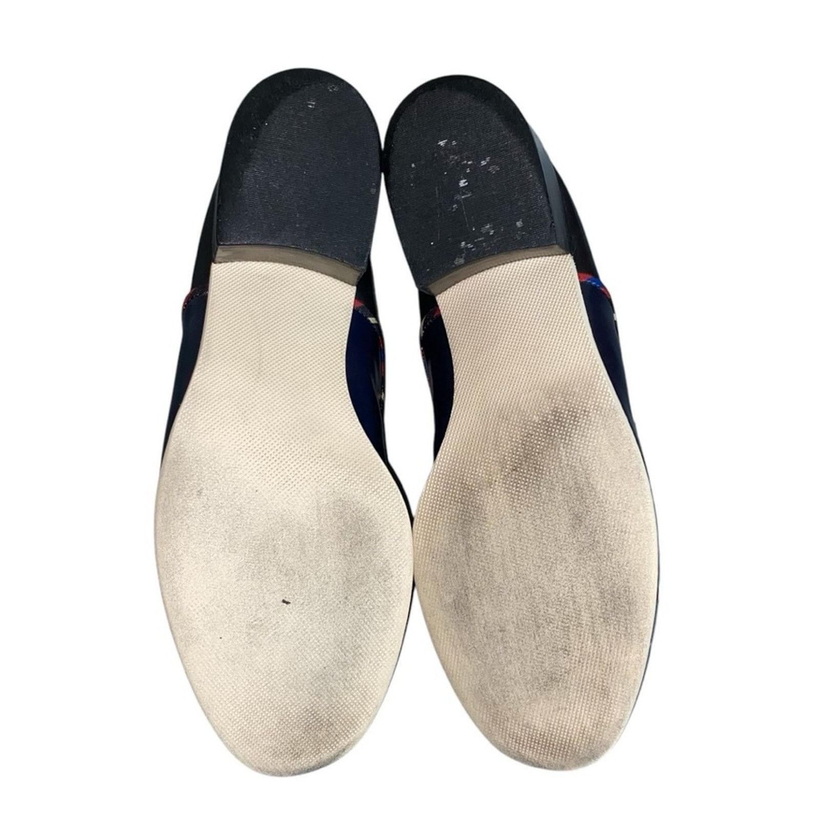 Tory Burch Tory Burch Black/Navy Leather Oxford Kitten Block Heel Shoes Size US 9 / IT 39 - 6 Thumbnail