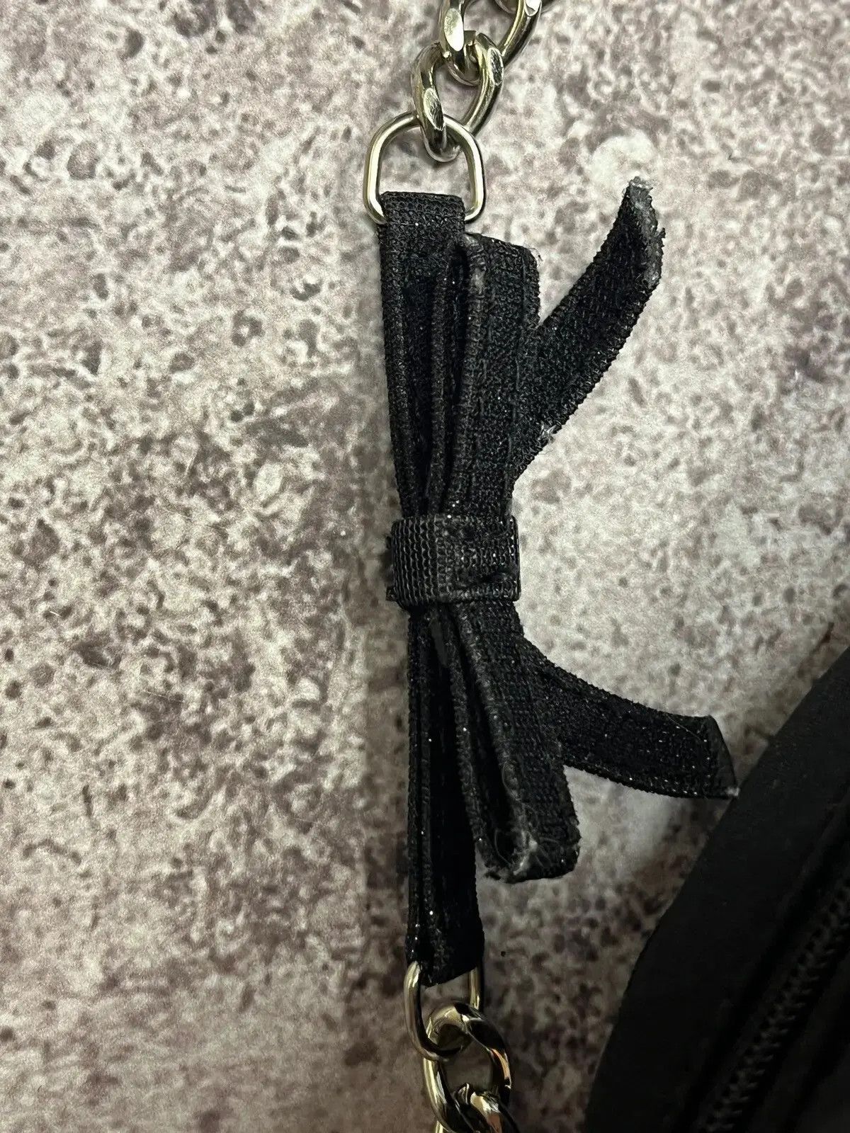 Christian Dior Monsieur × Dior × Vintage Vintage Dior Parfums Black Satin Mini Bag Chain Strap Y2K Size ONE SIZE - 3 Thumbnail