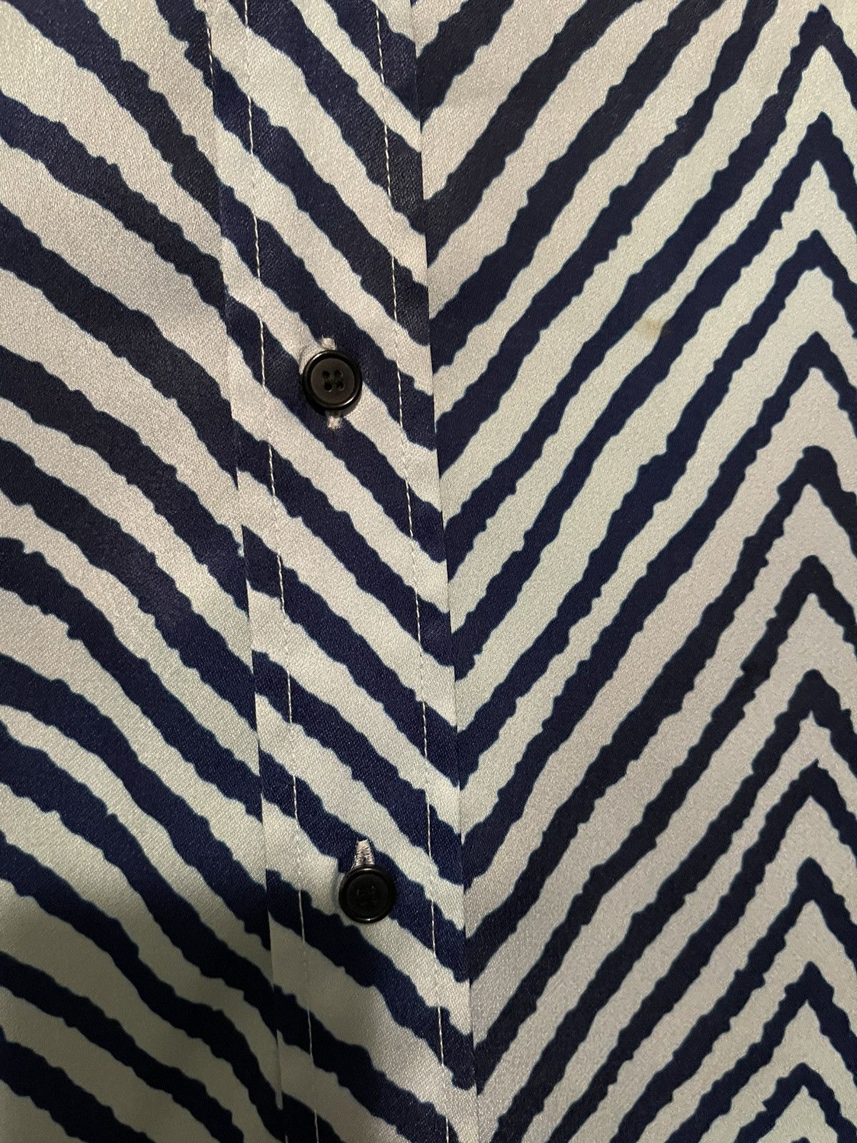 Acne Studios Saipen Oversized Zebra Print Satin Shirt Size US M / EU 48-50 / 2 - 4 Thumbnail