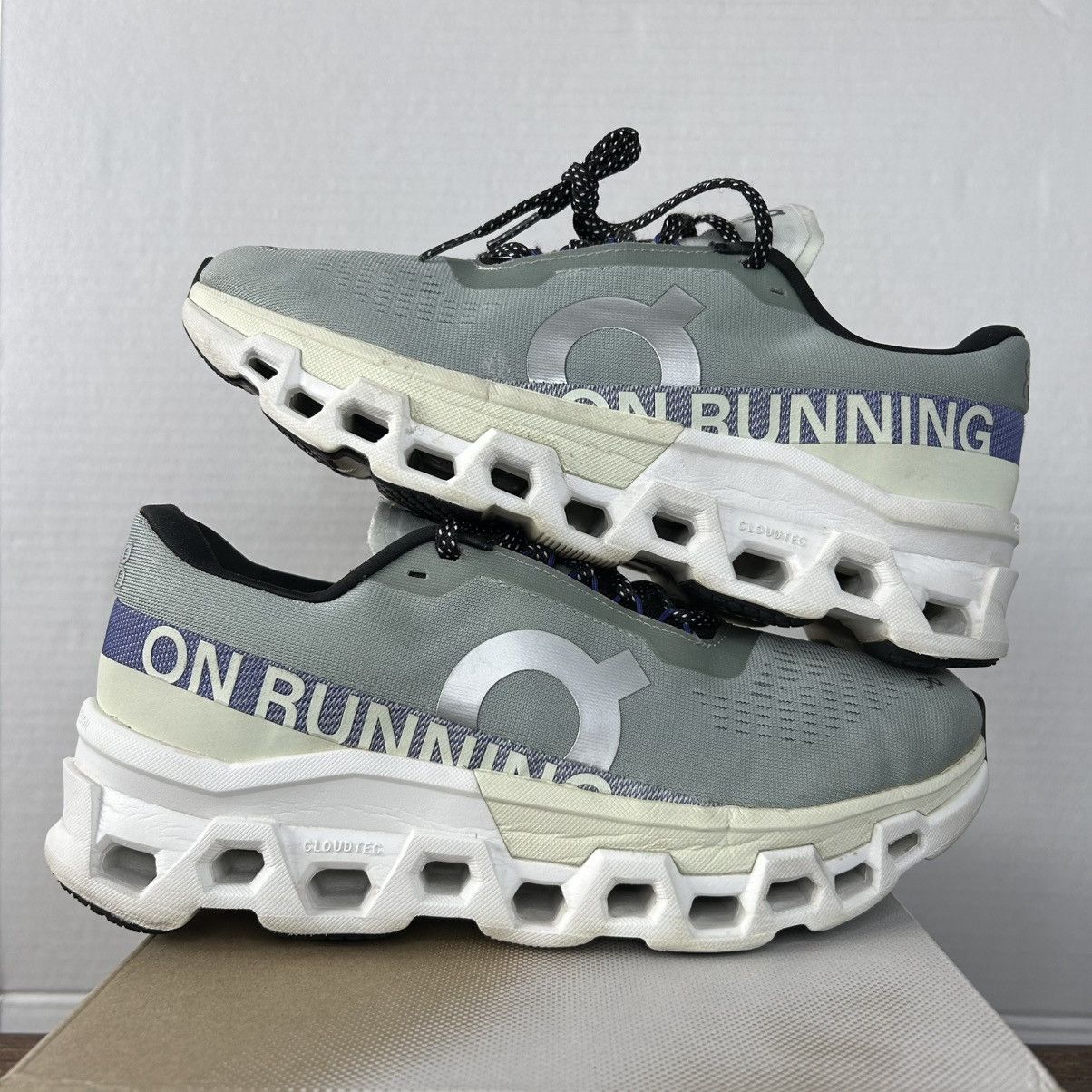 On On Running Cloudmonster 2 Gray Athletic Shoes Size M9.5/W11 Size US 9.5 / EU 42-43 - 8 Thumbnail