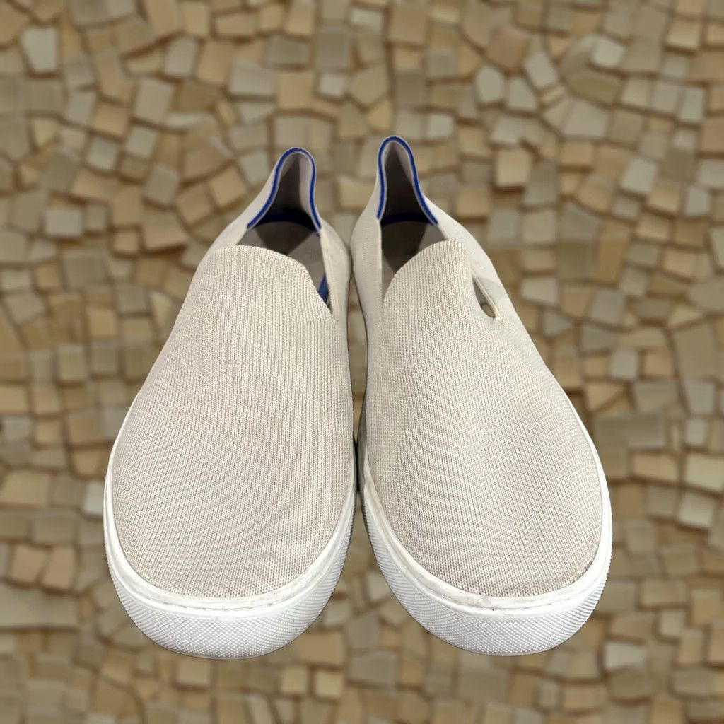Rothy's Rothy's The Original Slip On Sneakers Sand White Size 11 Beige Loafers Shoes Flat Women's Casual Workwear Size US 9 / IT 39 - 1 Thumbnail