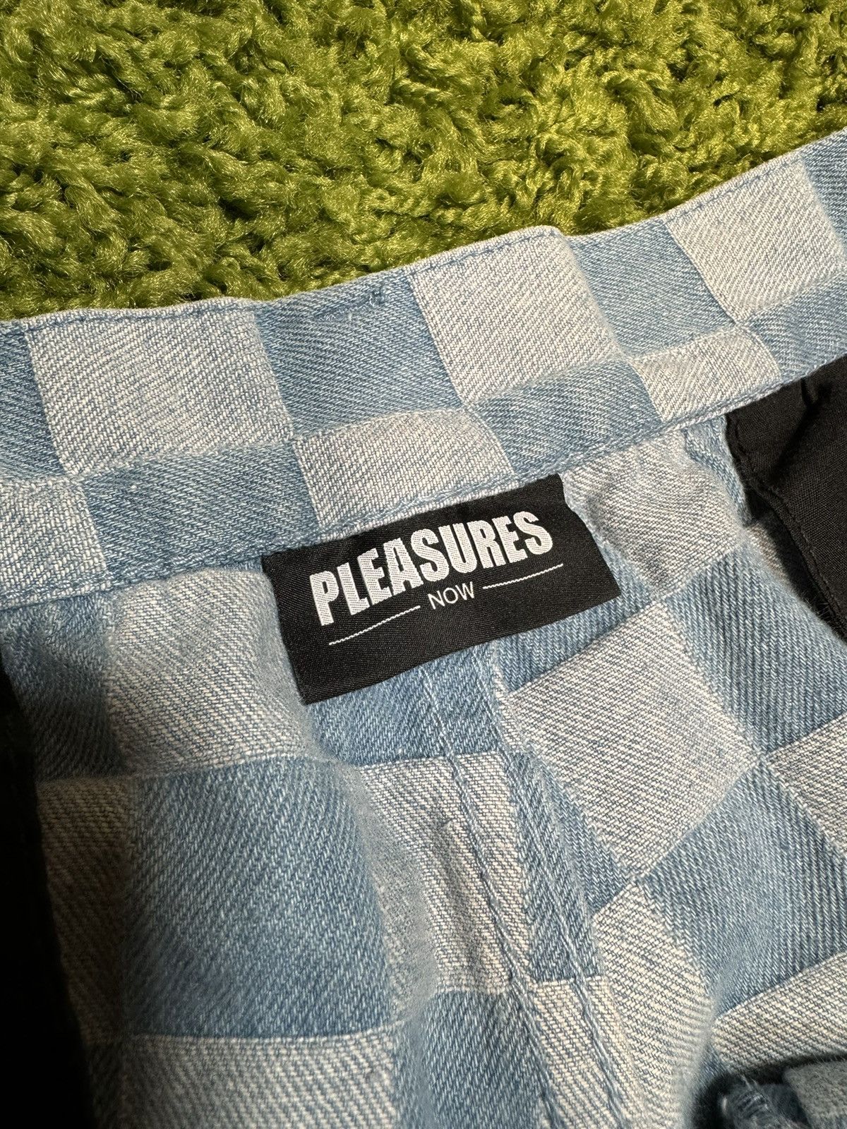 Pleasures Pleasures Checkered Denim Pants Size US 34 / EU 50 - 4 Thumbnail