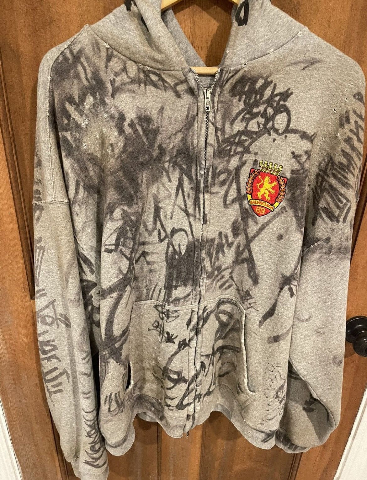 BALENCIAGA One Like Blurred Over Hoodie