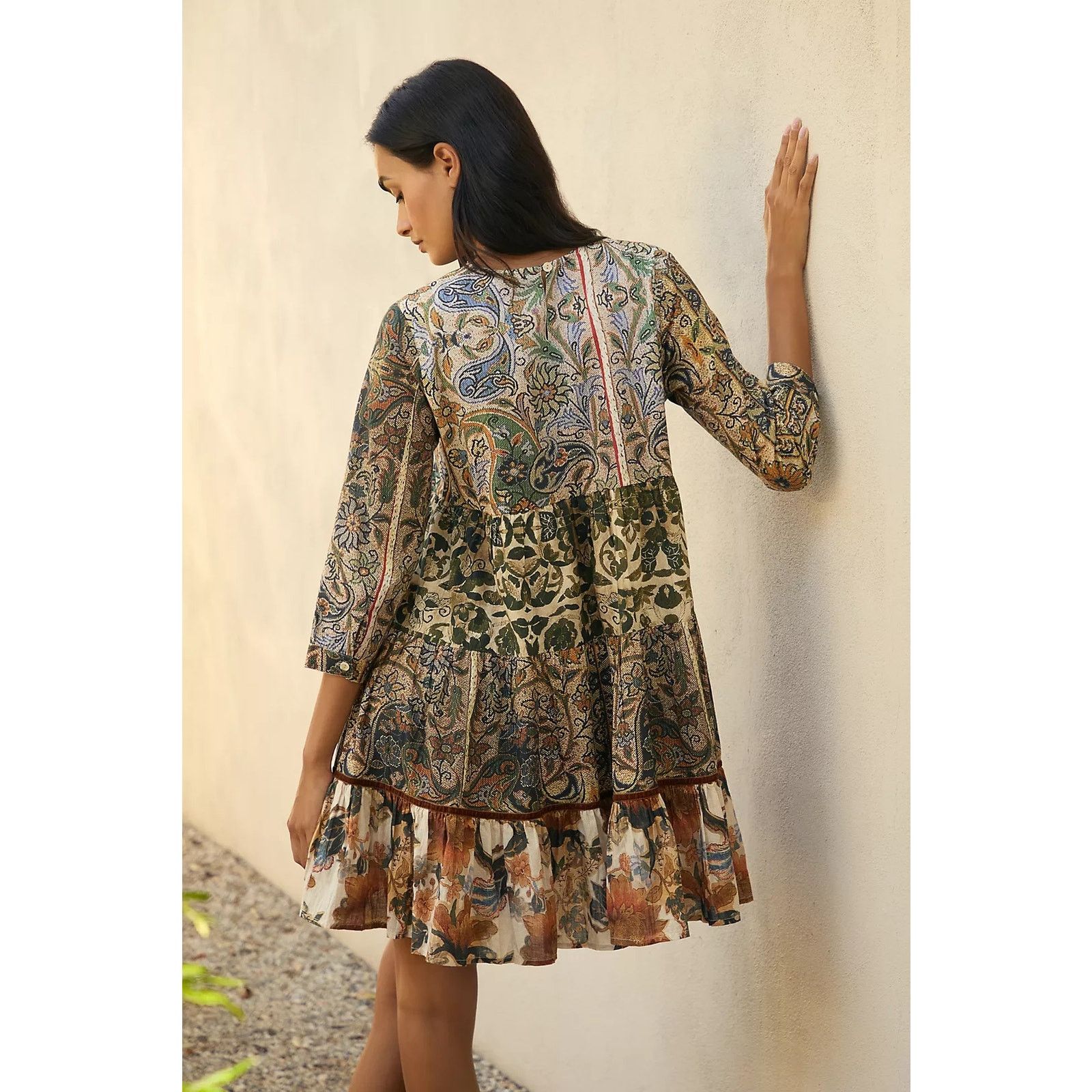 Anthropologie New Anthropologie Ro's Garden Rene Mini Dress $185 XS Floral Size XS / US 0-2 / IT 36-38 - 3 Thumbnail