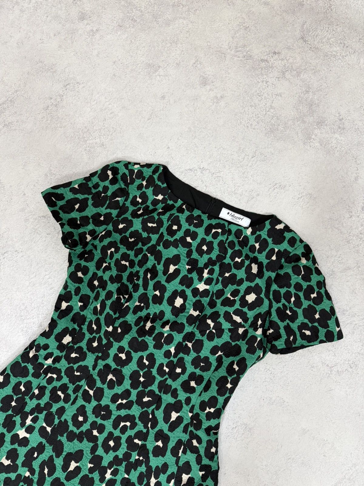Blumarine Blugirl Blumarine Green Short Sleeve Mini Dress Size S-M Size S / US 4 / IT 40 - 10 Thumbnail