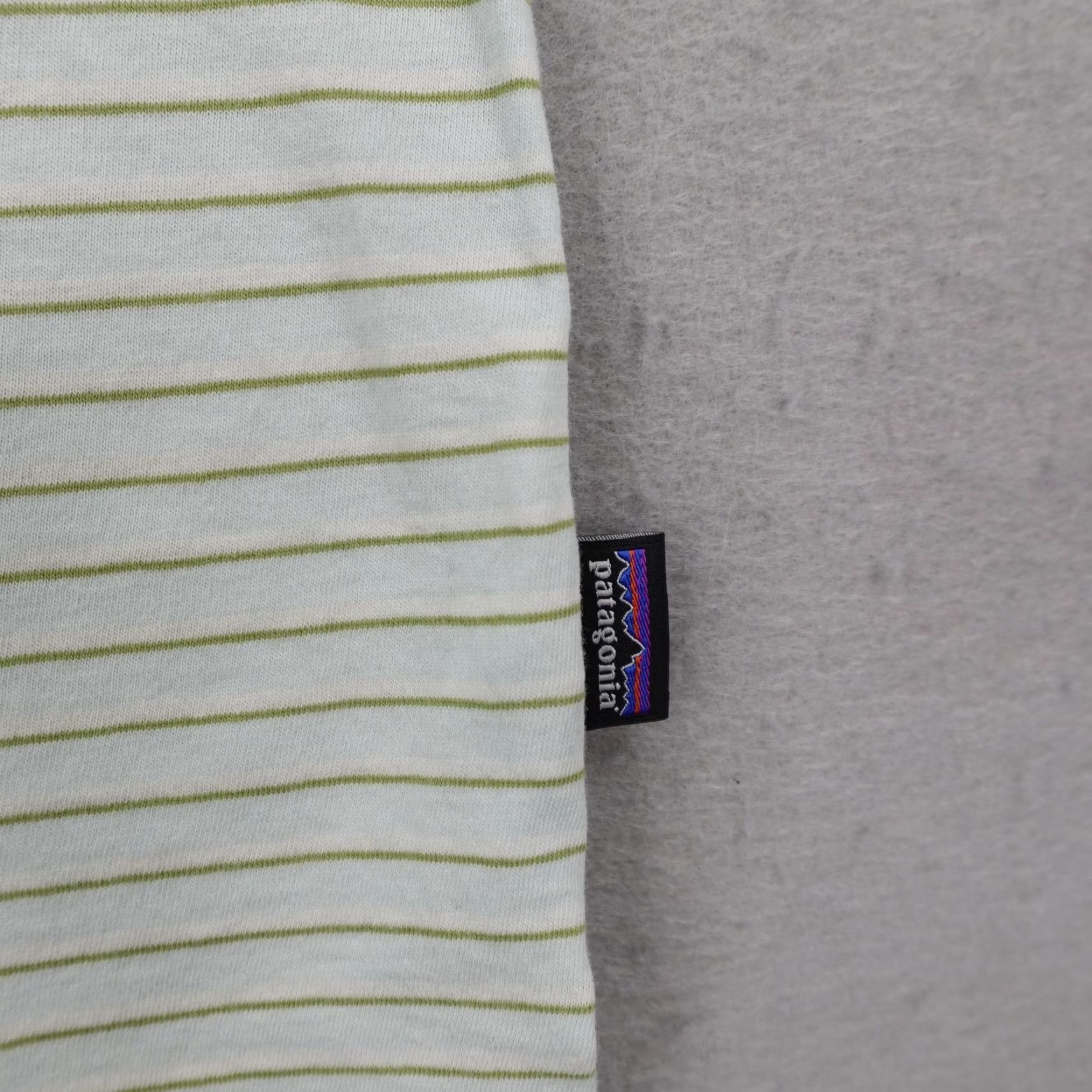 Patagonia Patagonia Polo Shirt Mens Medium Green Striped Pocket Organic Cotton Lightweight Size US M / EU 48-50 / 2 - 4 Thumbnail