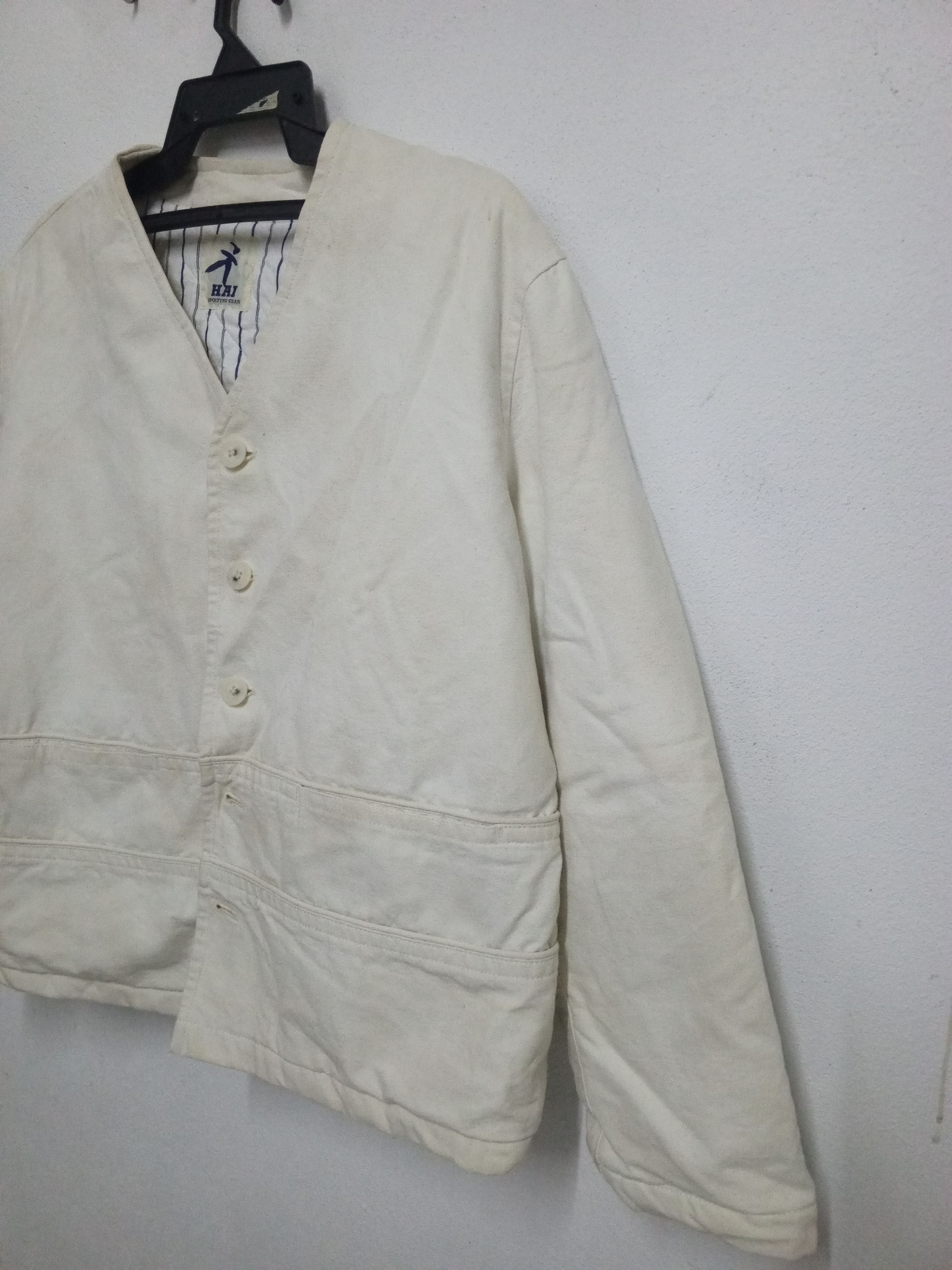 Hai Sporting Gear Vtg Hai Sporting Gear Denim white Button Up by Issey Miyake Size US XL / EU 56 / 4 - 3 Thumbnail