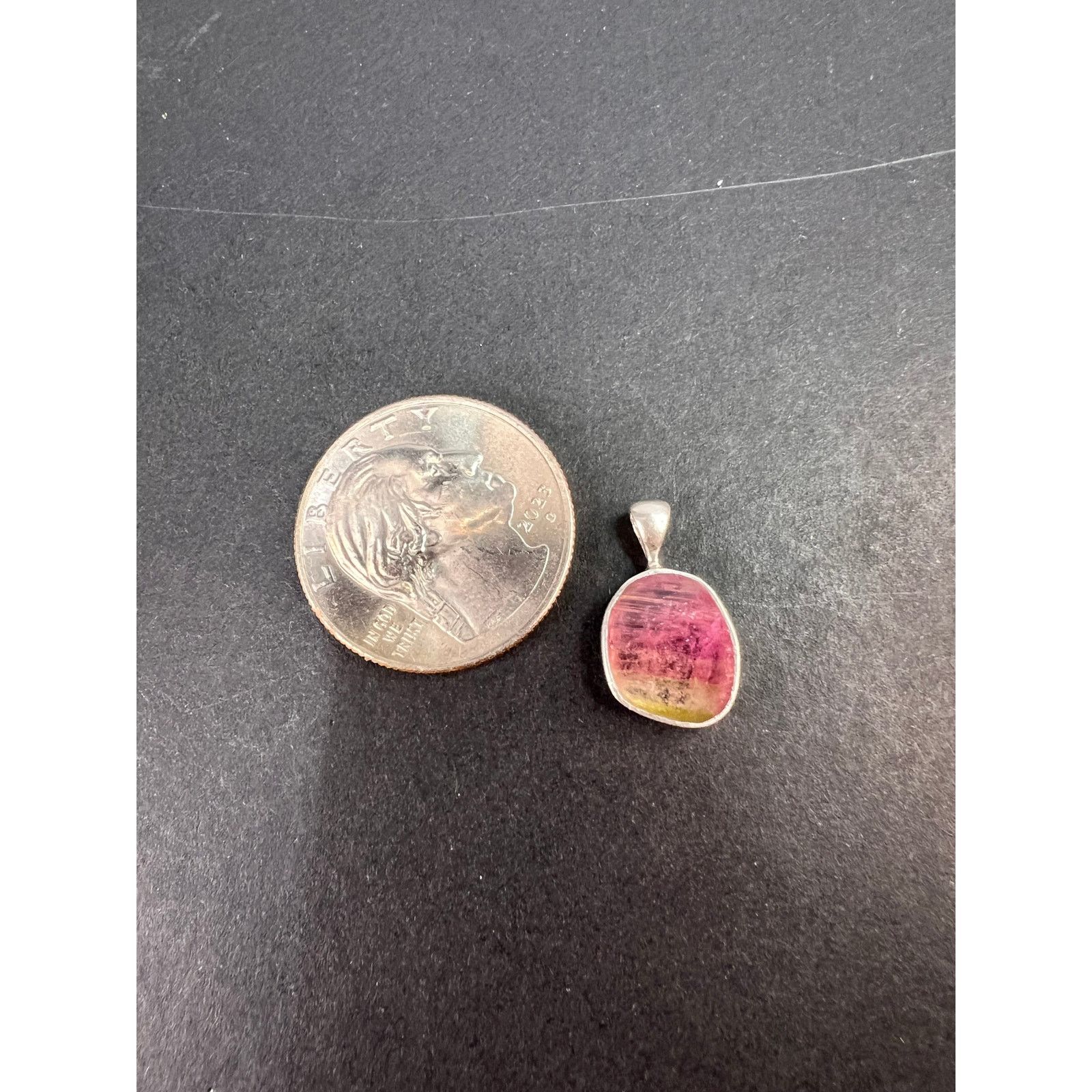 Other NEW watermelon bi color tourmaline 925 pendant 1.24 grams Size ONE SIZE - 2 Thumbnail