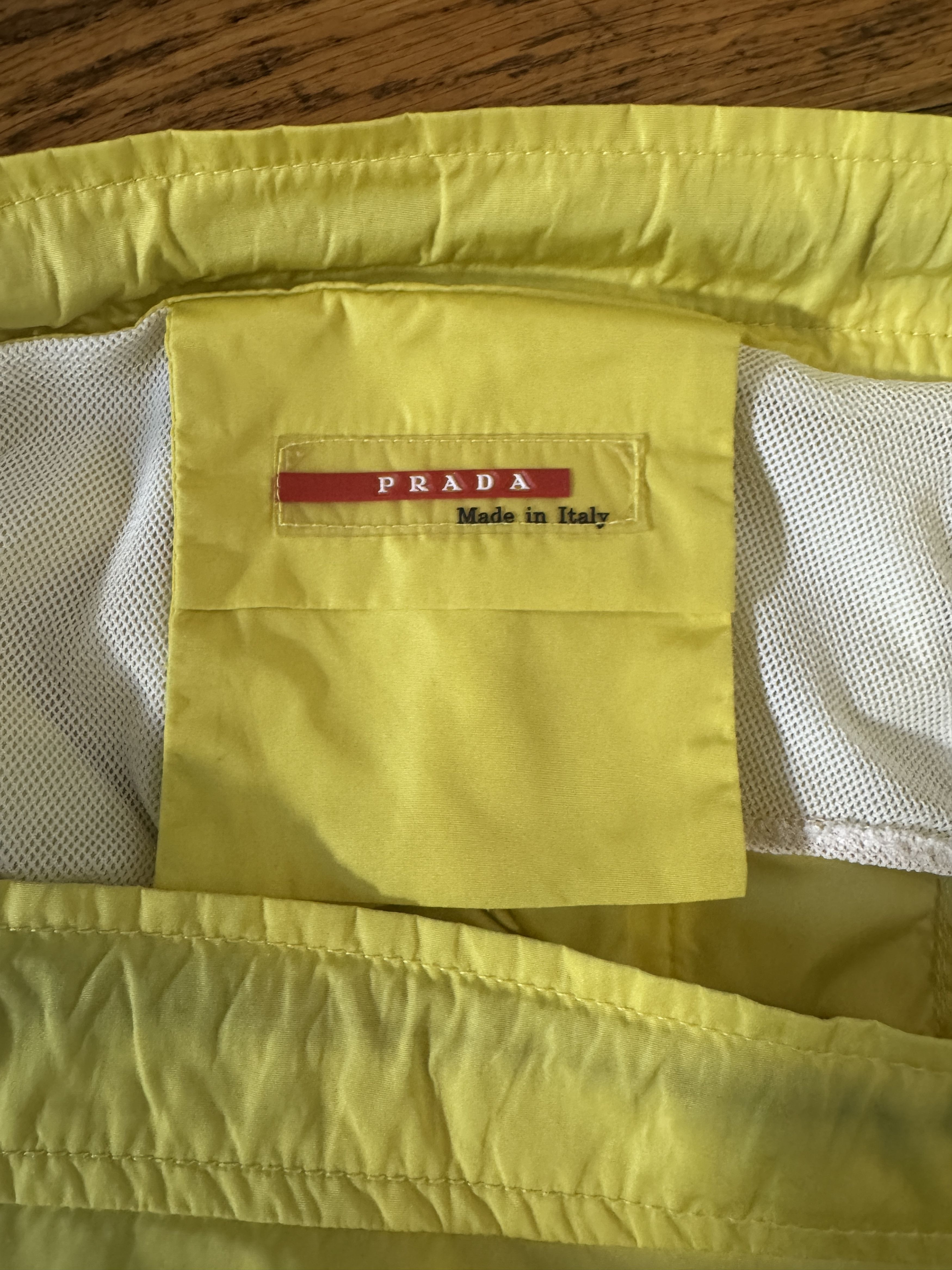 Prada Prada Yellow Nylon Shorts Size US 32 / EU 48 - 4 Thumbnail