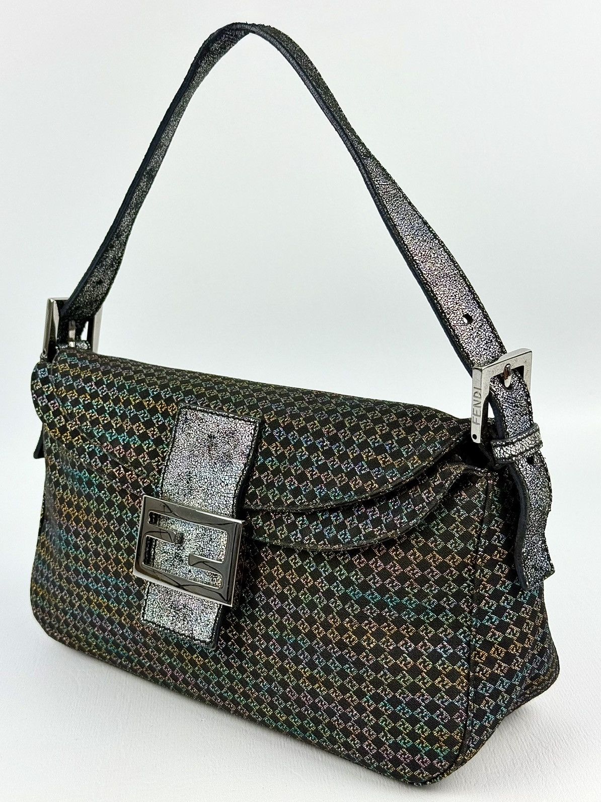 Fendi Fendi - 00’s - Multicolor - Zucca - Double Flap - Baguette Size ONE SIZE - 2 Thumbnail