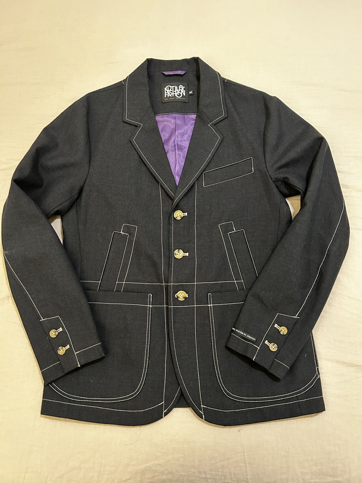 Japanese Brand Notjustfashion made in Japan suit Size 46R - 1 Thumbnail
