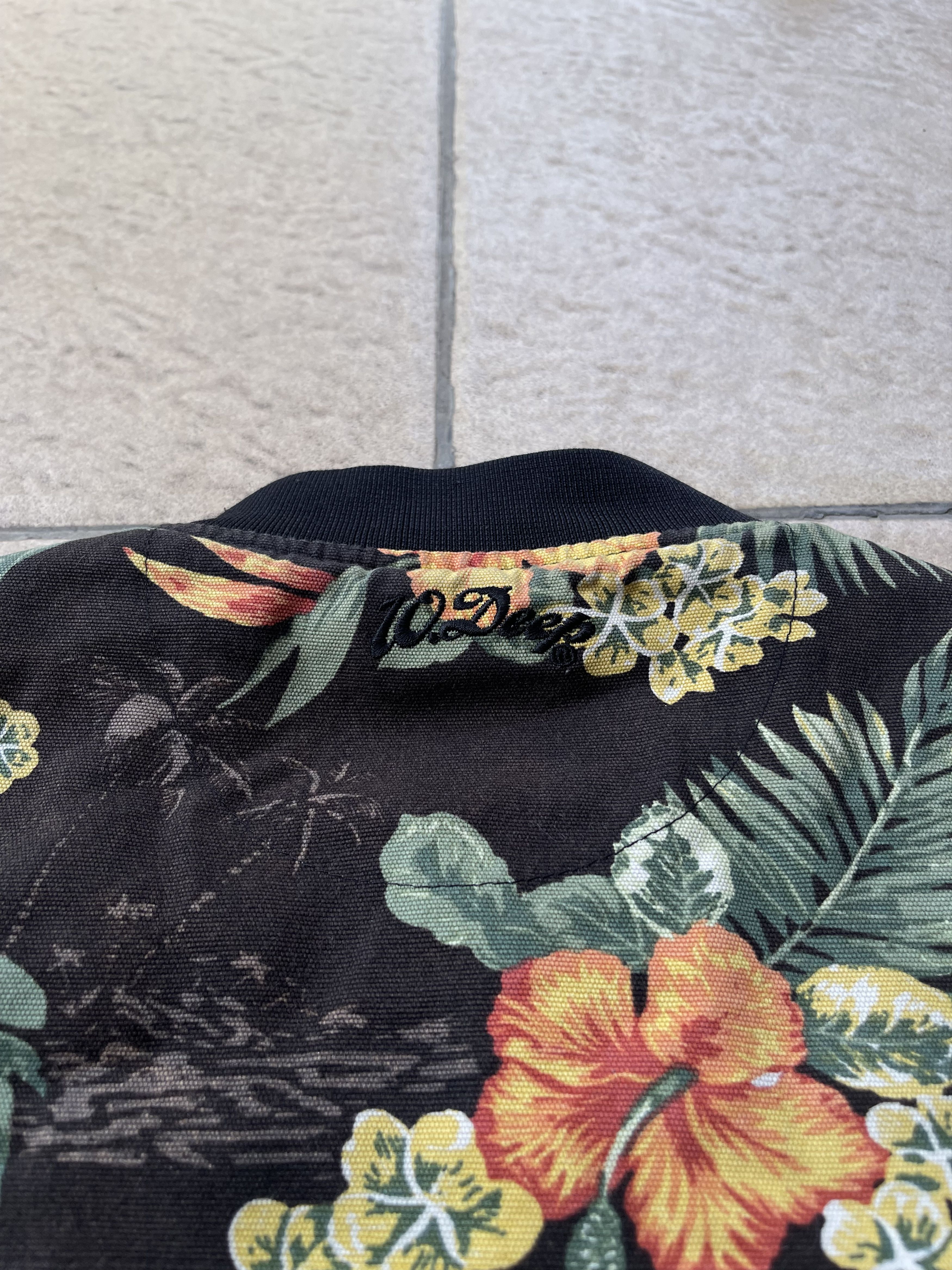 10 Deep Vintage 10.Deep Floral boomber jacket black tropical Hawaiia Size US S / EU 44-46 / 1 - 8 Thumbnail