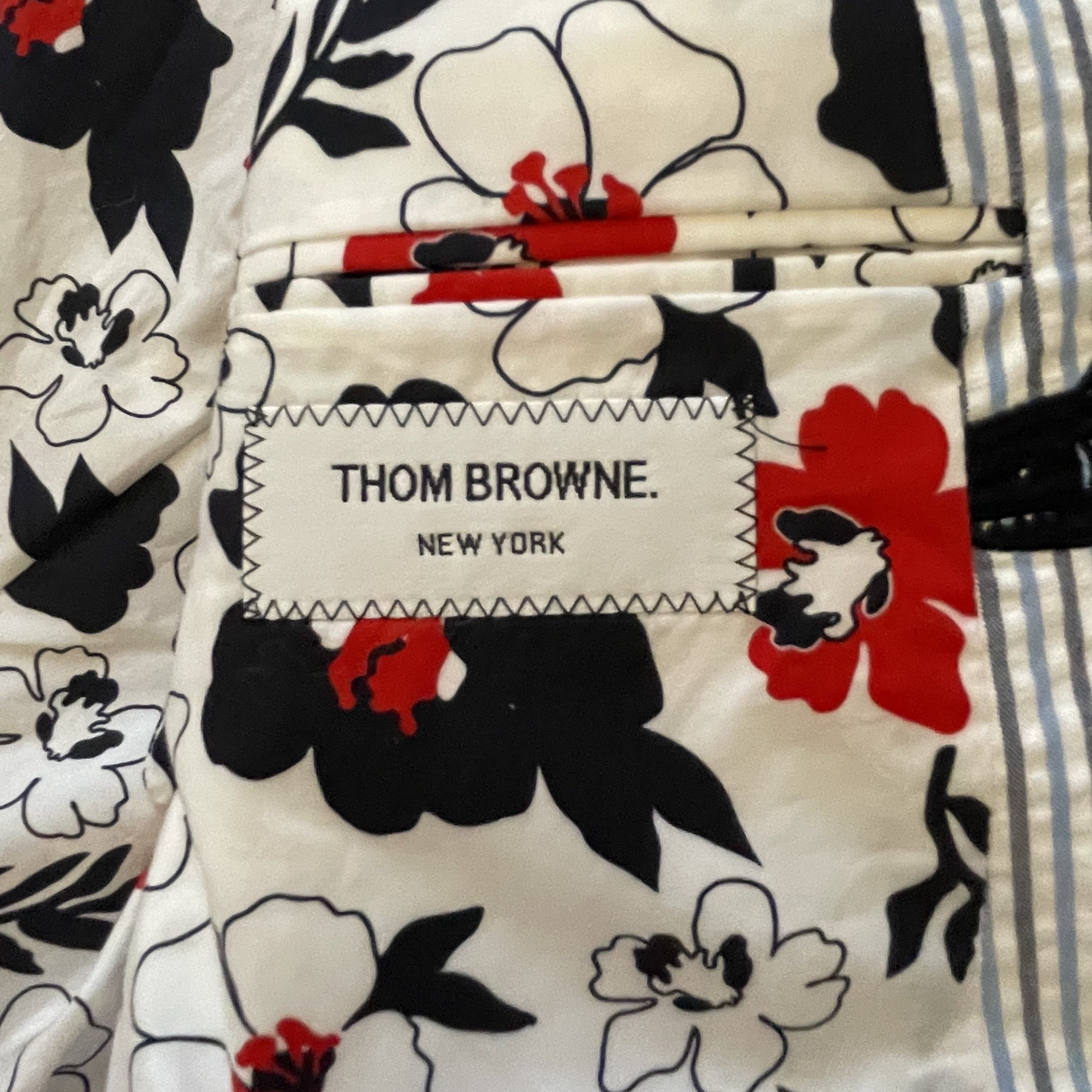 Thom Browne Thom Browne Seersucker Blazer with embroidered Sharks (NWT) Size 38R - 11 Thumbnail