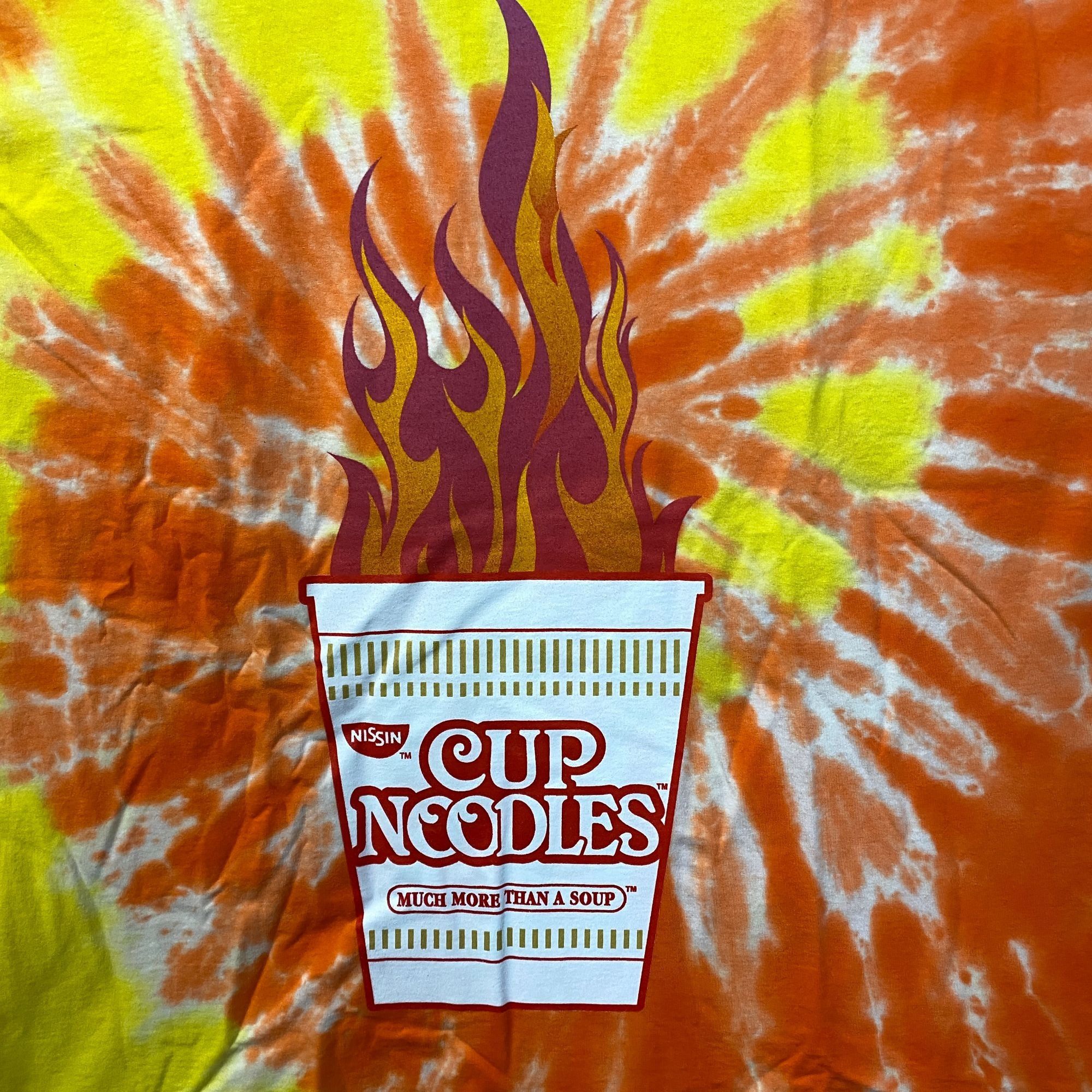 Nissan Nissin Cup Noodles More Than Soup Spicy Promo Tie Dye T-Shir Size US XL / EU 56 / 4 - 2 Thumbnail