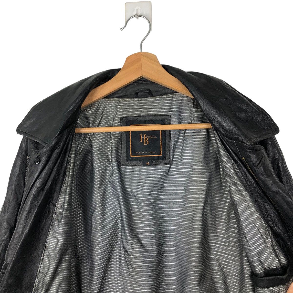 VINTAGE SOFT LEATHER LONG JACKET HUMPHREY BOGART JAPAN