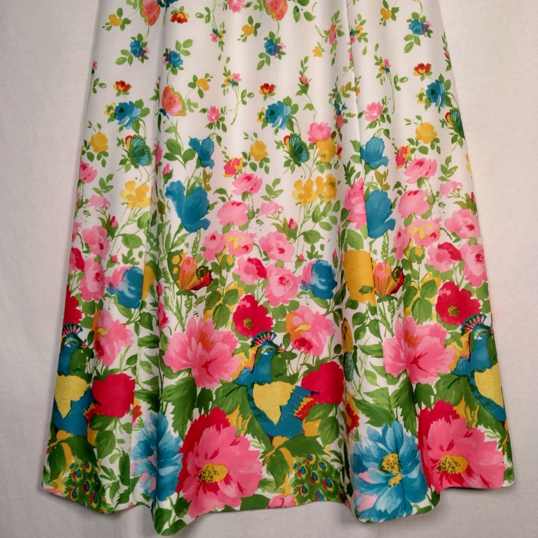 Vintage VINTAGE Adelaar Skirt 14 Maxi Boho Hippie Flower Power Butterfly Floral 70s Mod Cottagecore Women/Men? Size 36" / US 14 / IT 50 - 5 Thumbnail