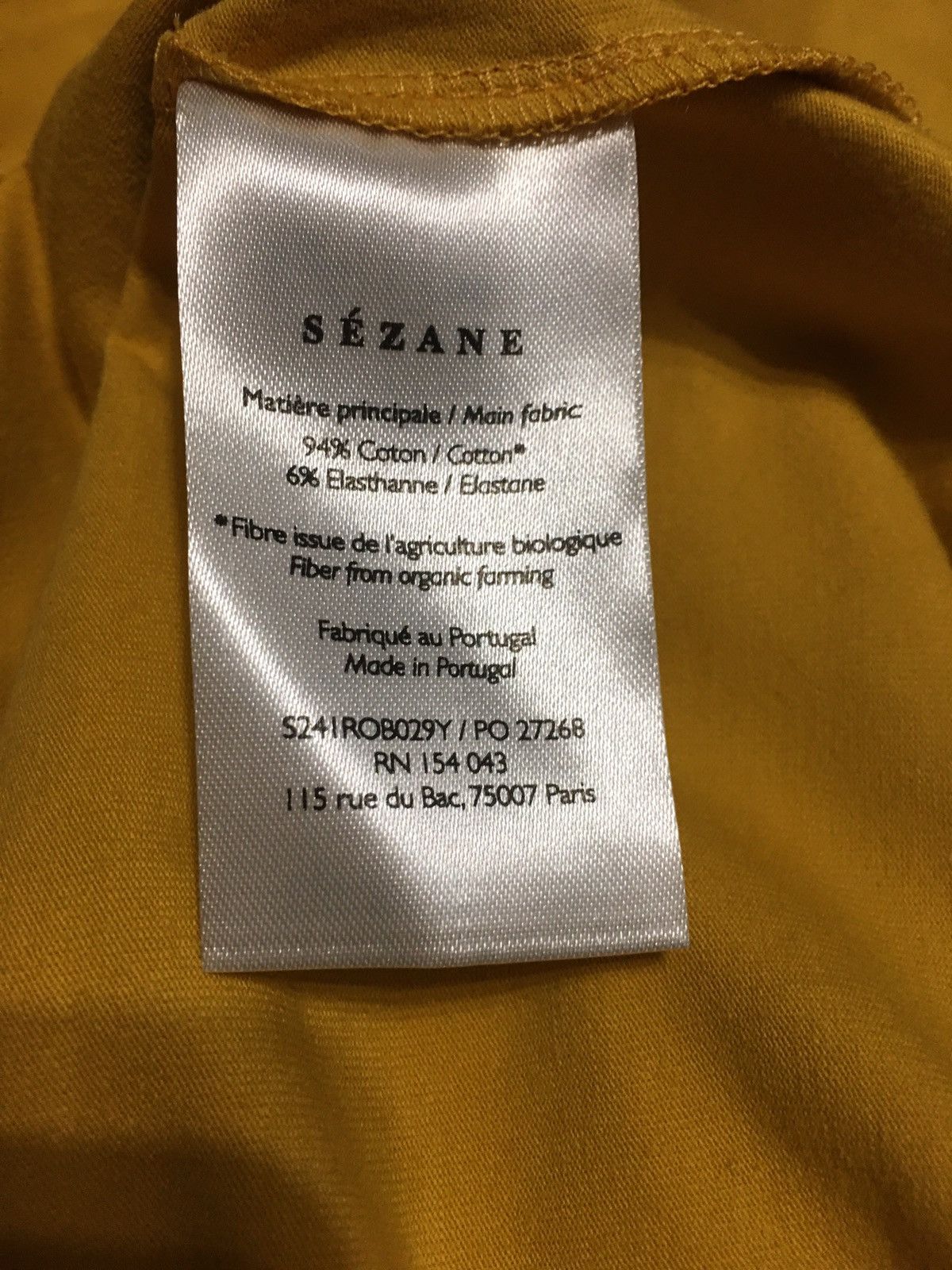 Sezane SEZANE Pippa Yellow Cotton Short Dress Size XS Size XS / US 0-2 / IT 36-38 - 11 Thumbnail