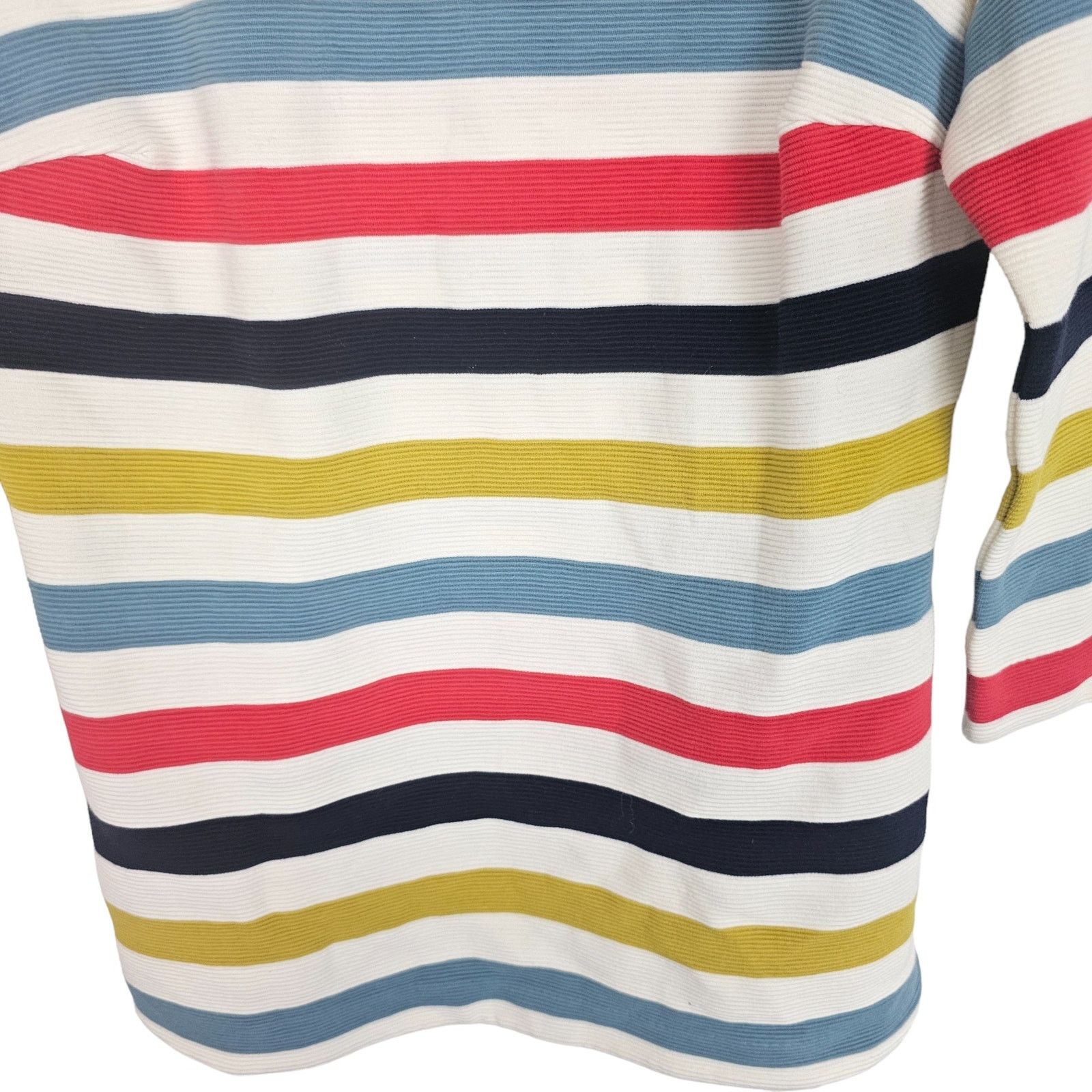 Boden Boden Womens Sarah Ponte Ottoman Rainbow Striped Top Preppy Size S / US 4 / IT 40 - 4 Thumbnail