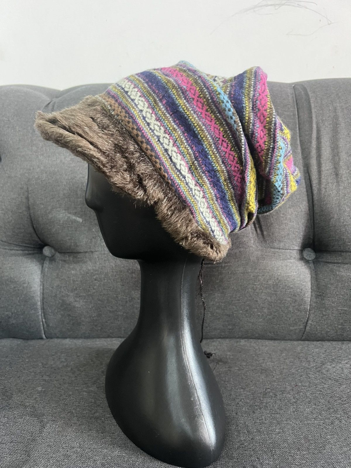 Japanese Brand CA4LA Navajo beanie hat Size ONE SIZE - 2 Thumbnail