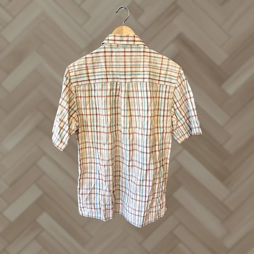 Gramicci Gramicci Shirt Mens Beige Plaid Button-Up Short Sleeve M Size Size US M / EU 48-50 / 2 - 1 Thumbnail