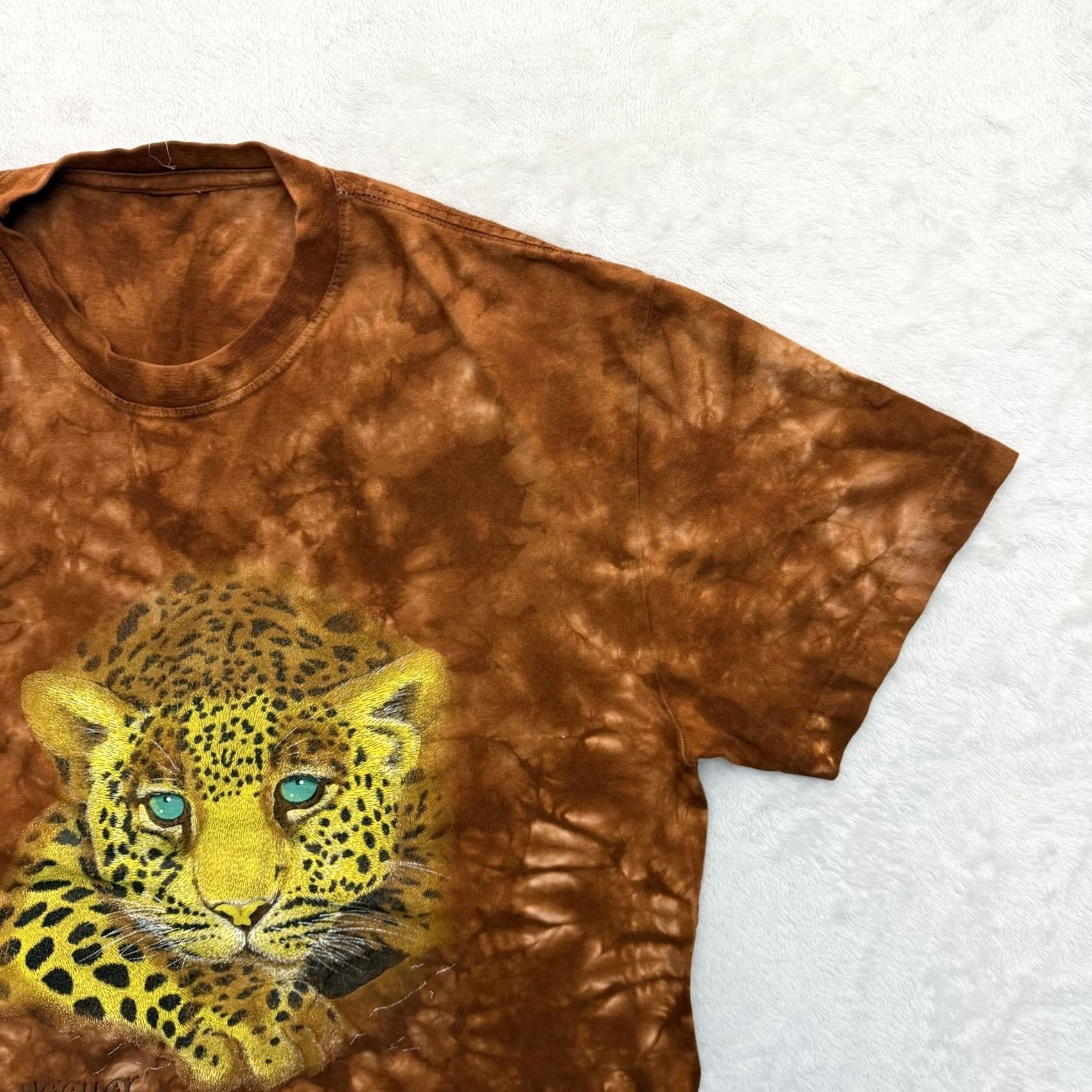 Vintage Jaguar Costa Rica Shirt Mens XL Brown Tie Dye Graphic Wildlife Tee Costa Rica Size US XL / EU 56 / 4 - 4 Thumbnail