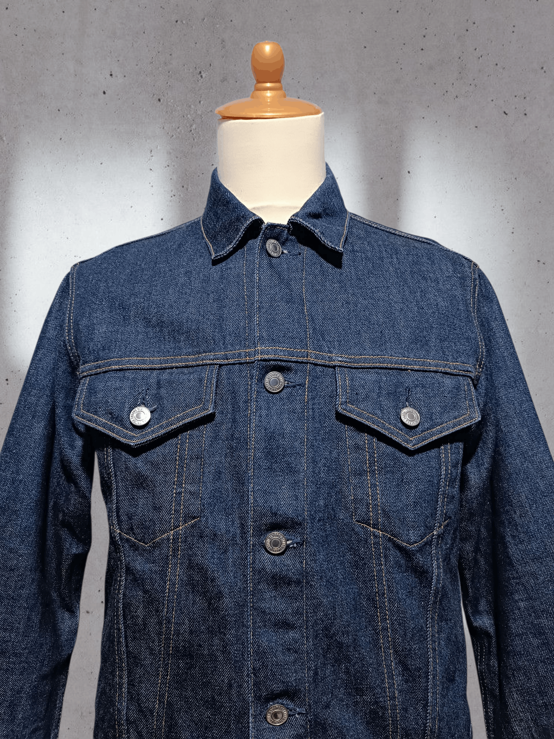 Japanese Brand Beauty and Youth Selvedge Raw Denim Indigo Trucker Jacket Size US M / EU 48-50 / 2 - 2 Thumbnail