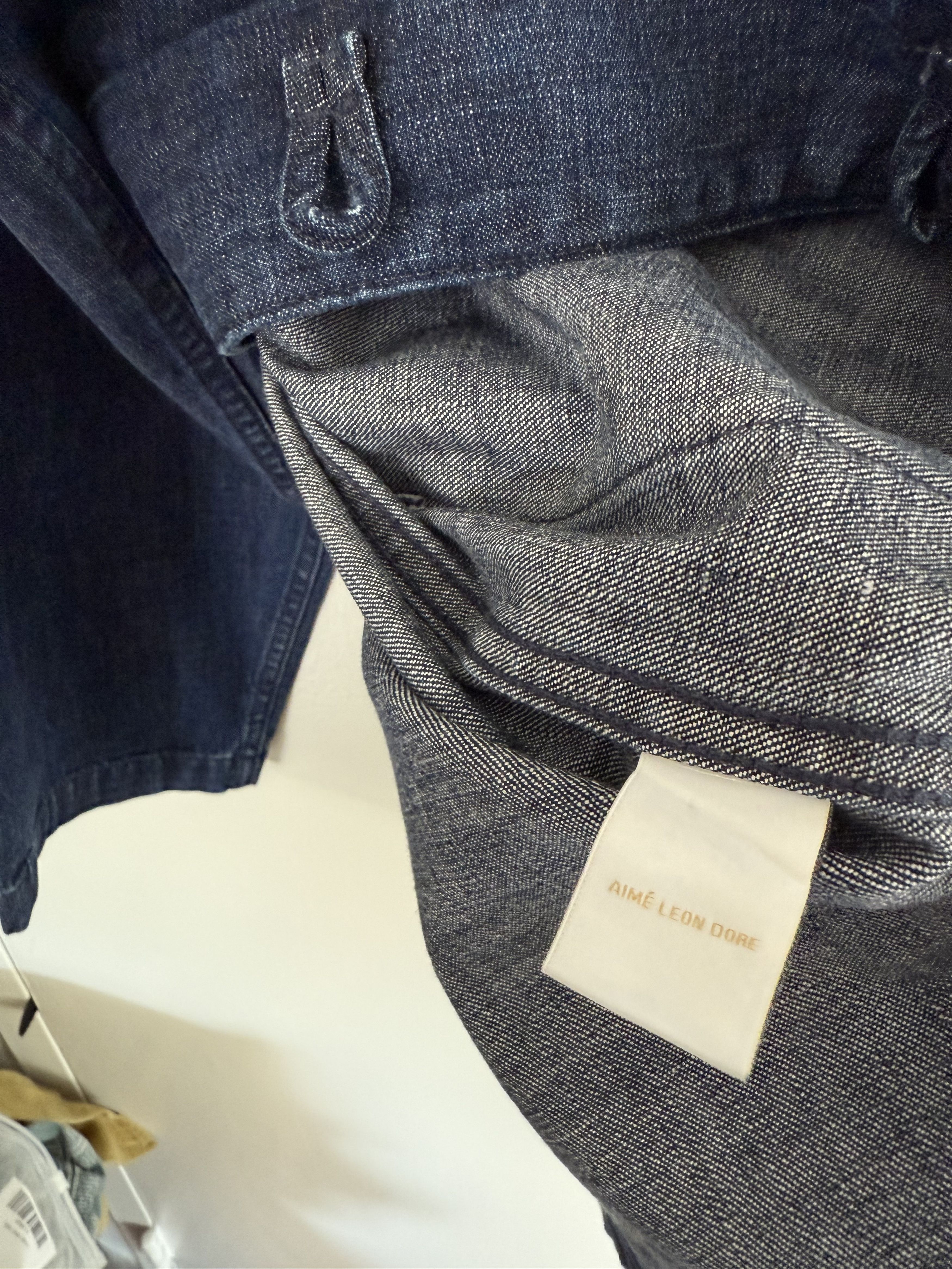 Aime Leon Dore Aime leon dore Collarband denim jacket Navy size LARGE Size US L / EU 52-54 / 3 - 6 Thumbnail