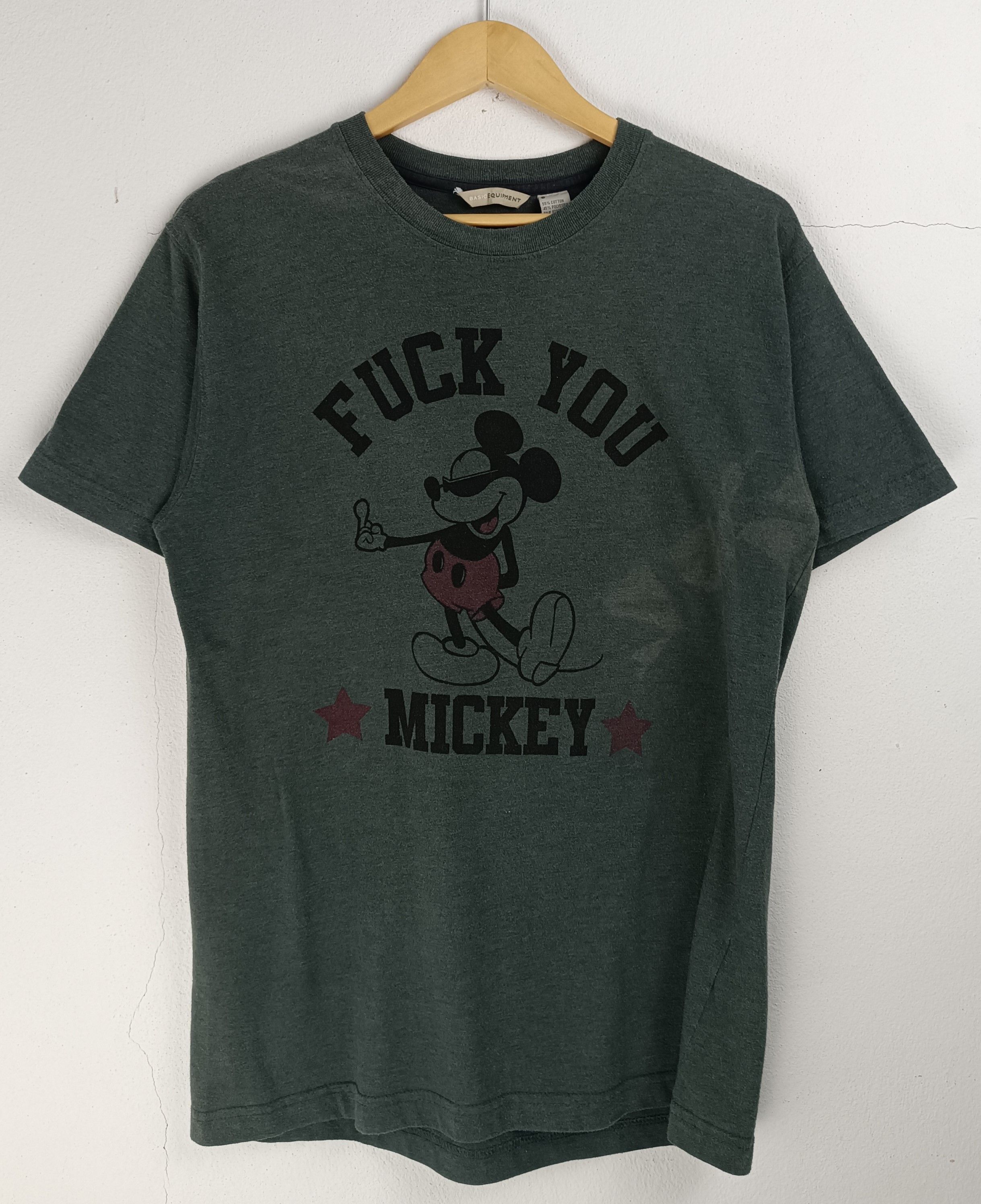Vintage VINTAGE FUCK YOU MICKEY HUMOR ADULT FUNNY QUOTE TEE Size US M / EU 48-50 / 2 - 3 Thumbnail