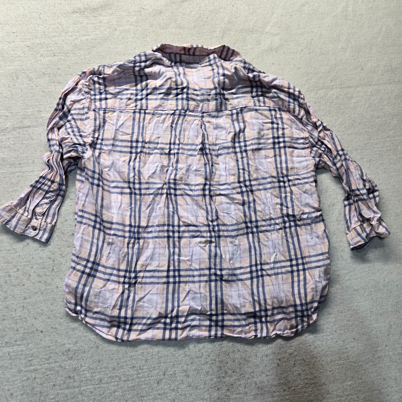 American Eagle Outfitters American Eagle Outfitters Shirt Women Large Pink Plaid Button-Up Long Sleeve Collared Casual Fall Winter Spring Women’s L Size L / US 10 / IT 46 - 8 Thumbnail