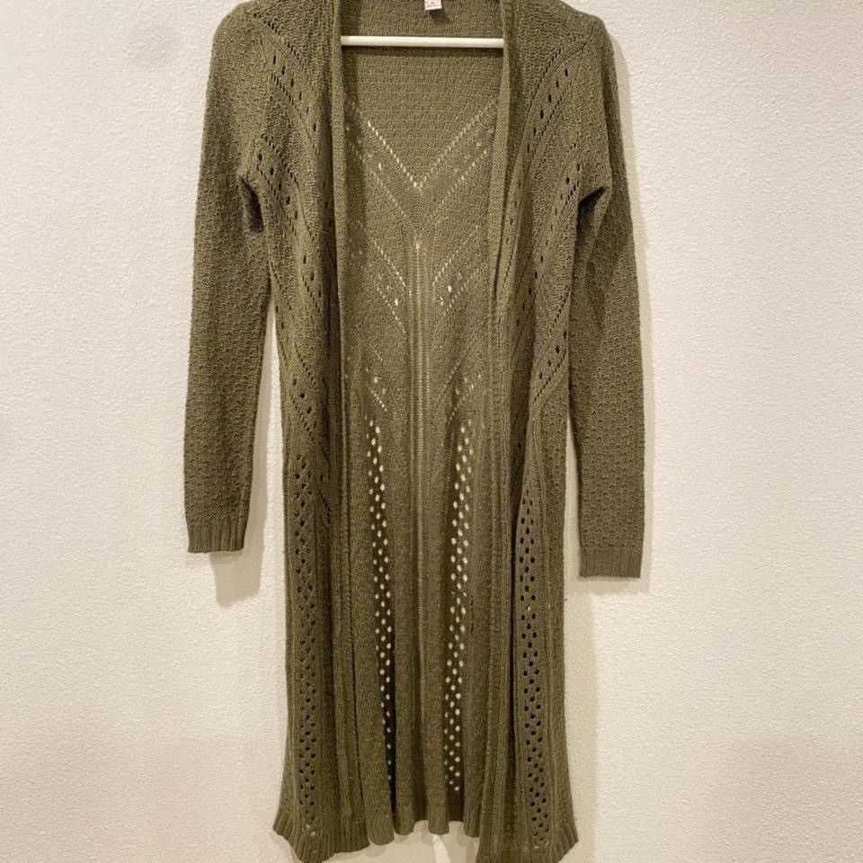 Arizona Jean Co. Arizona Jean Company Dark Green Knit Cardigan Size XS / US 0-2 / IT 36-38 - 1 Thumbnail